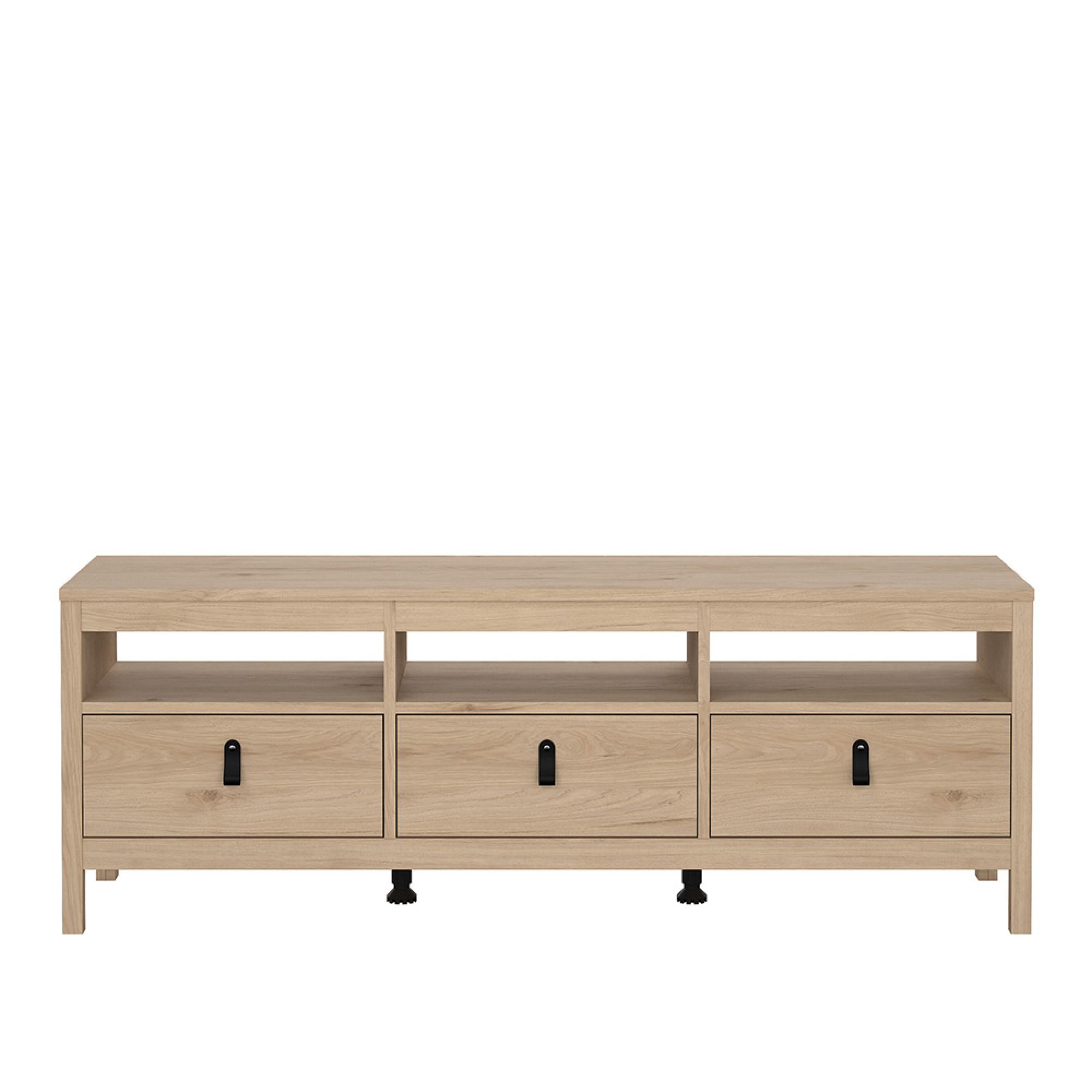 Barcelona TV Unit - 3 Drawer - 151.4cm - Jackson Hickory Oak