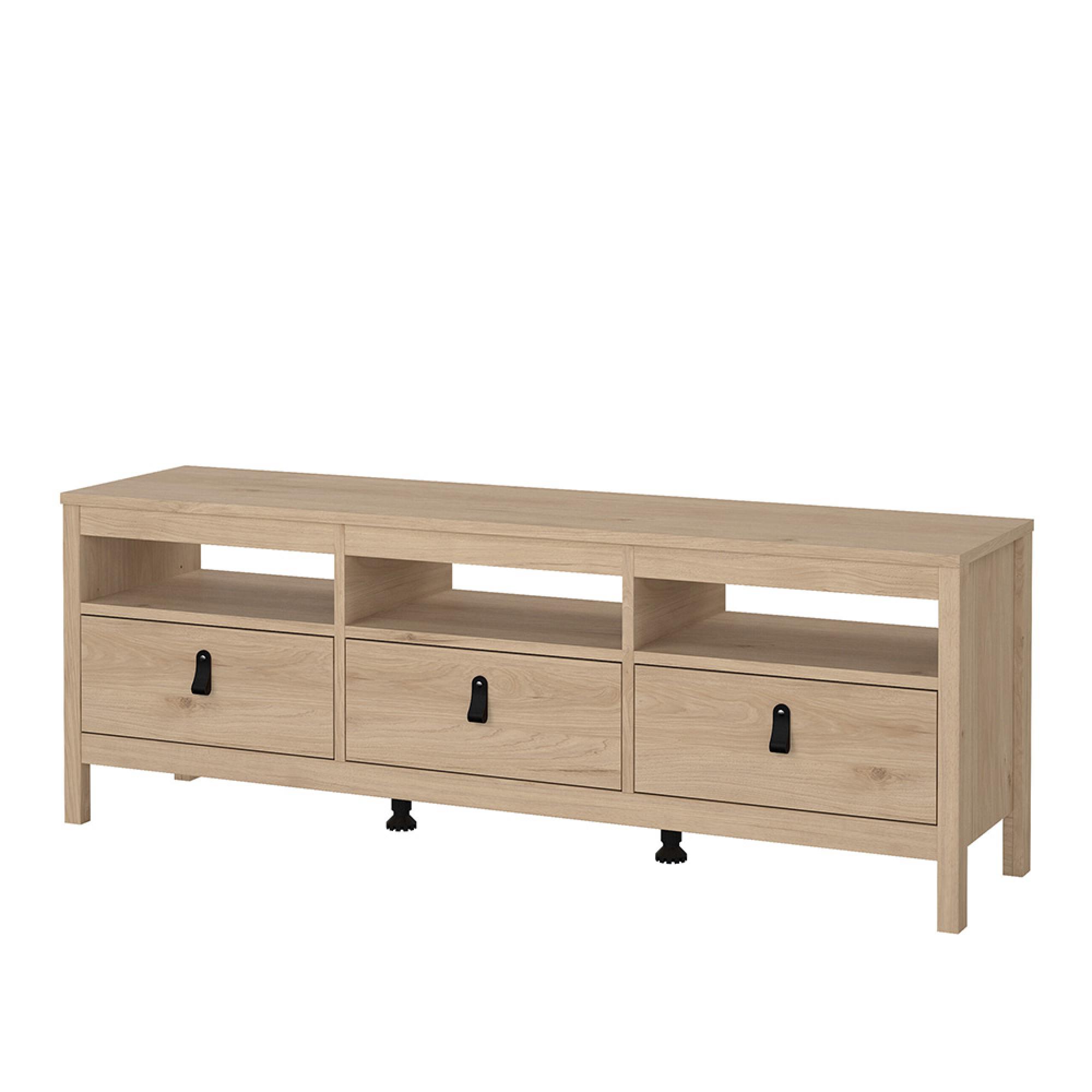 Barcelona TV Unit - 3 Drawer - 151.4cm - Jackson Hickory Oak