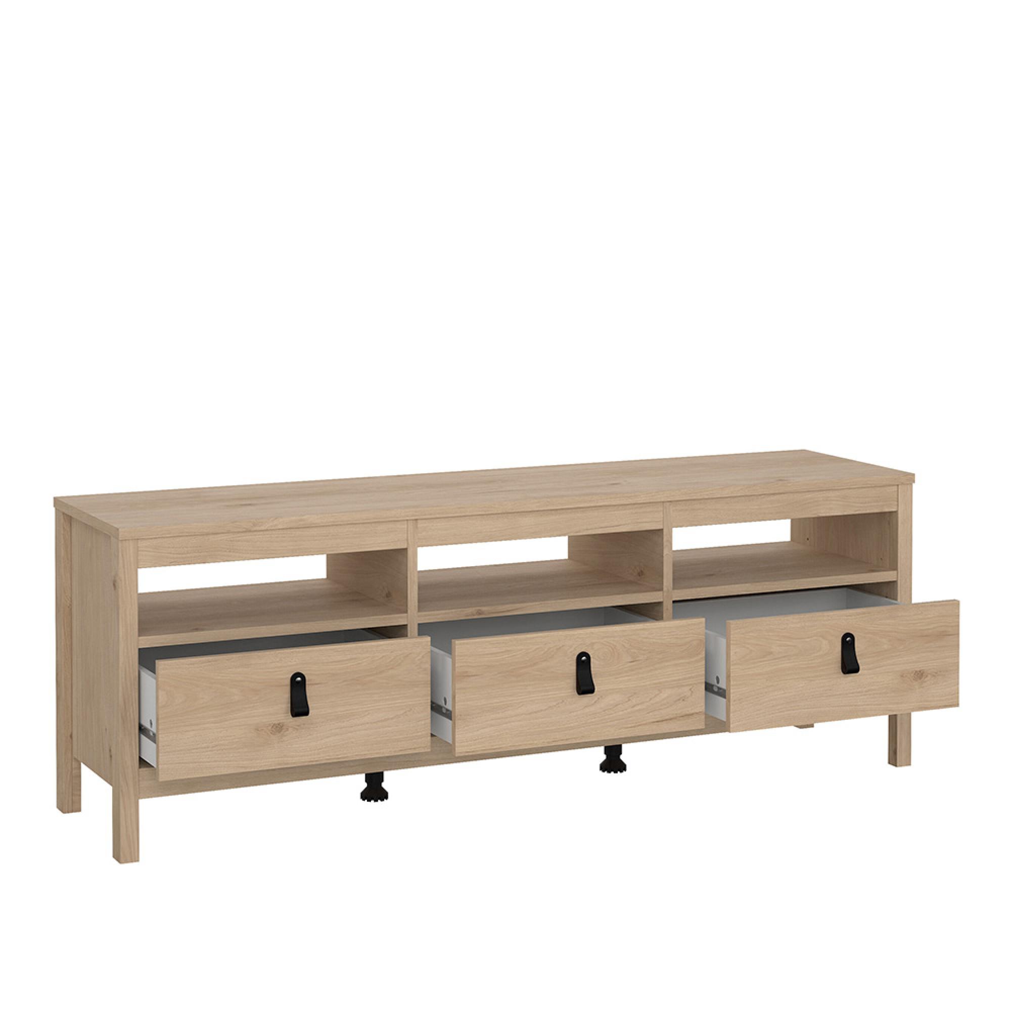 Barcelona TV Unit - 3 Drawer - 151.4cm - Jackson Hickory Oak