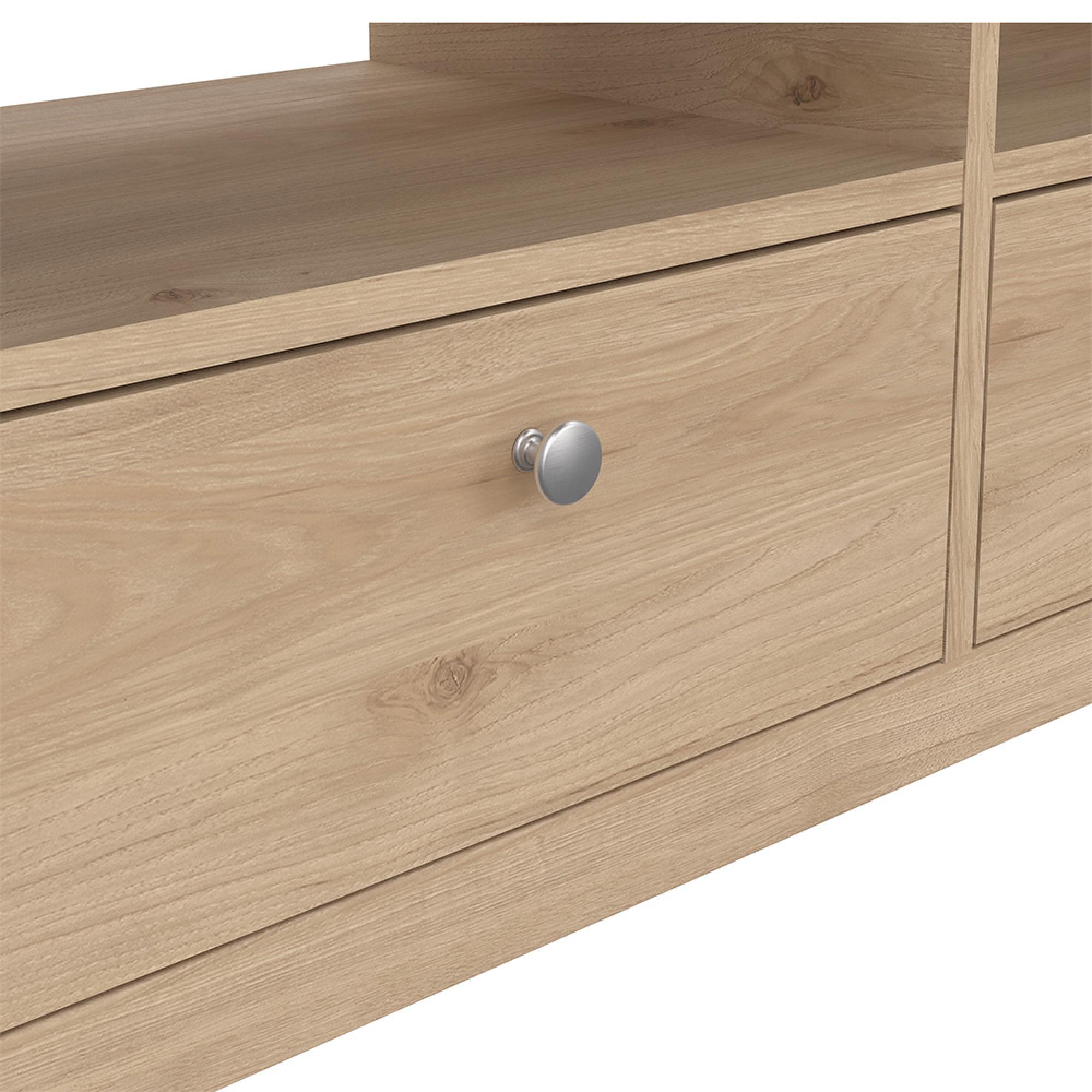Madrid TV Unit - 3 Drawer - 1544cm - Jackson Hickory Oak