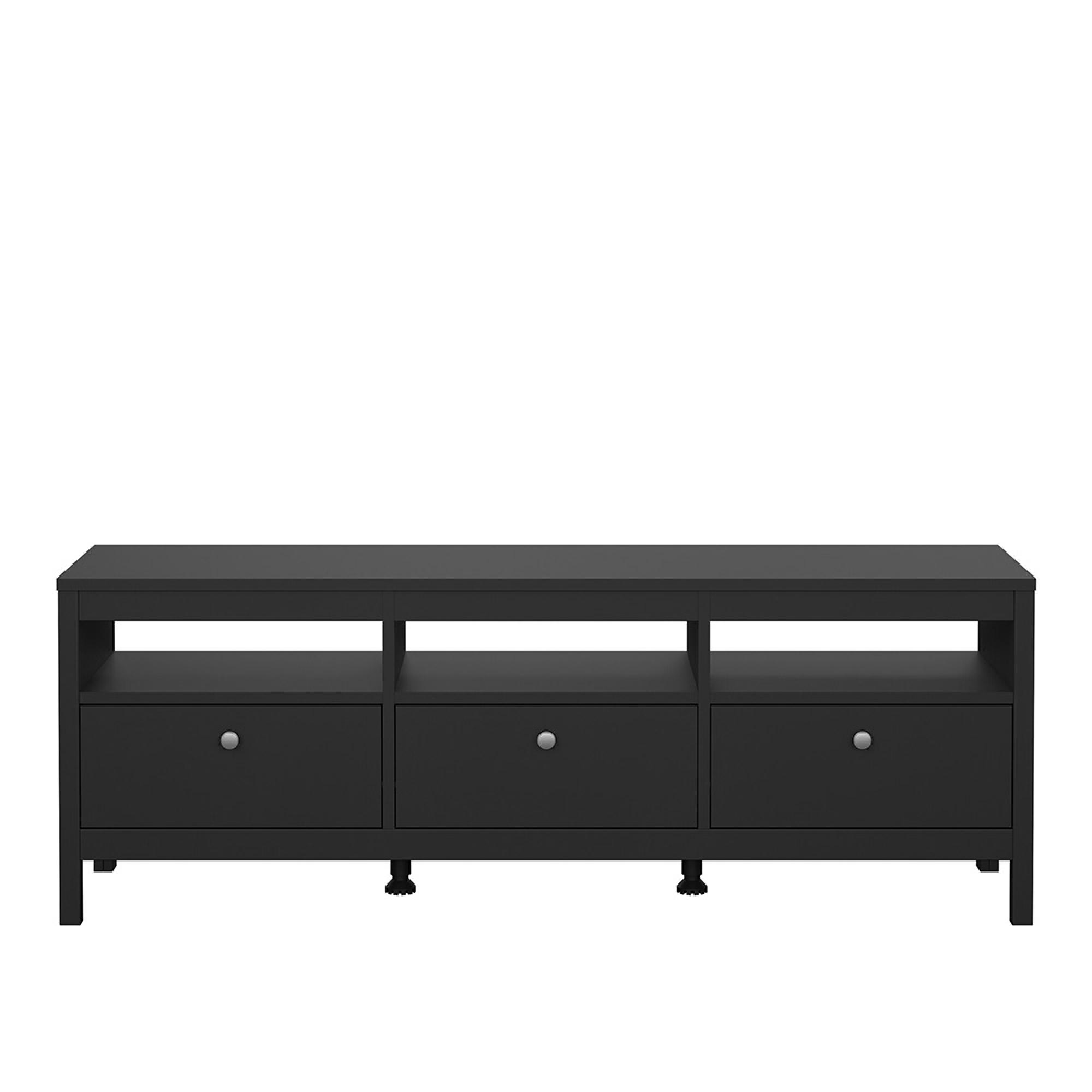 Madrid TV Unit - 3 Drawer - 151cm - Black