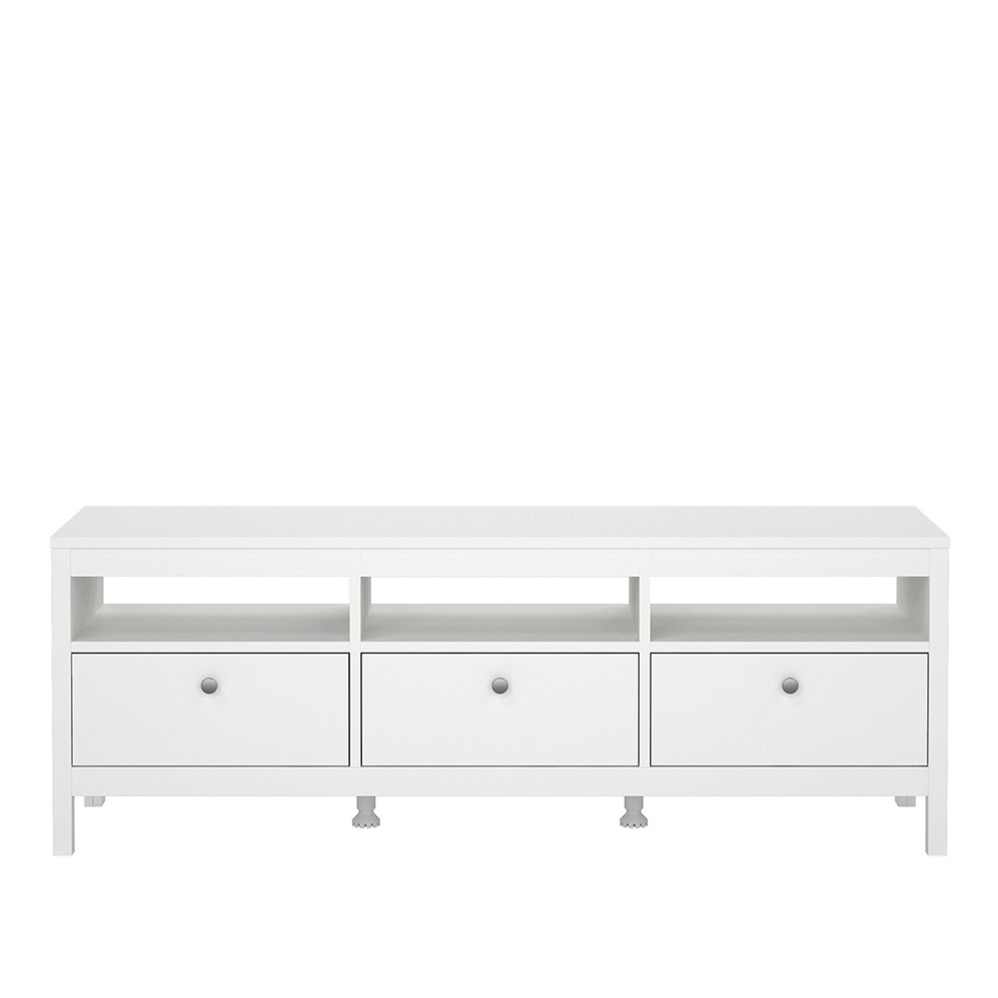 Madrid TV Unit - 3 Drawer - 151cm - White