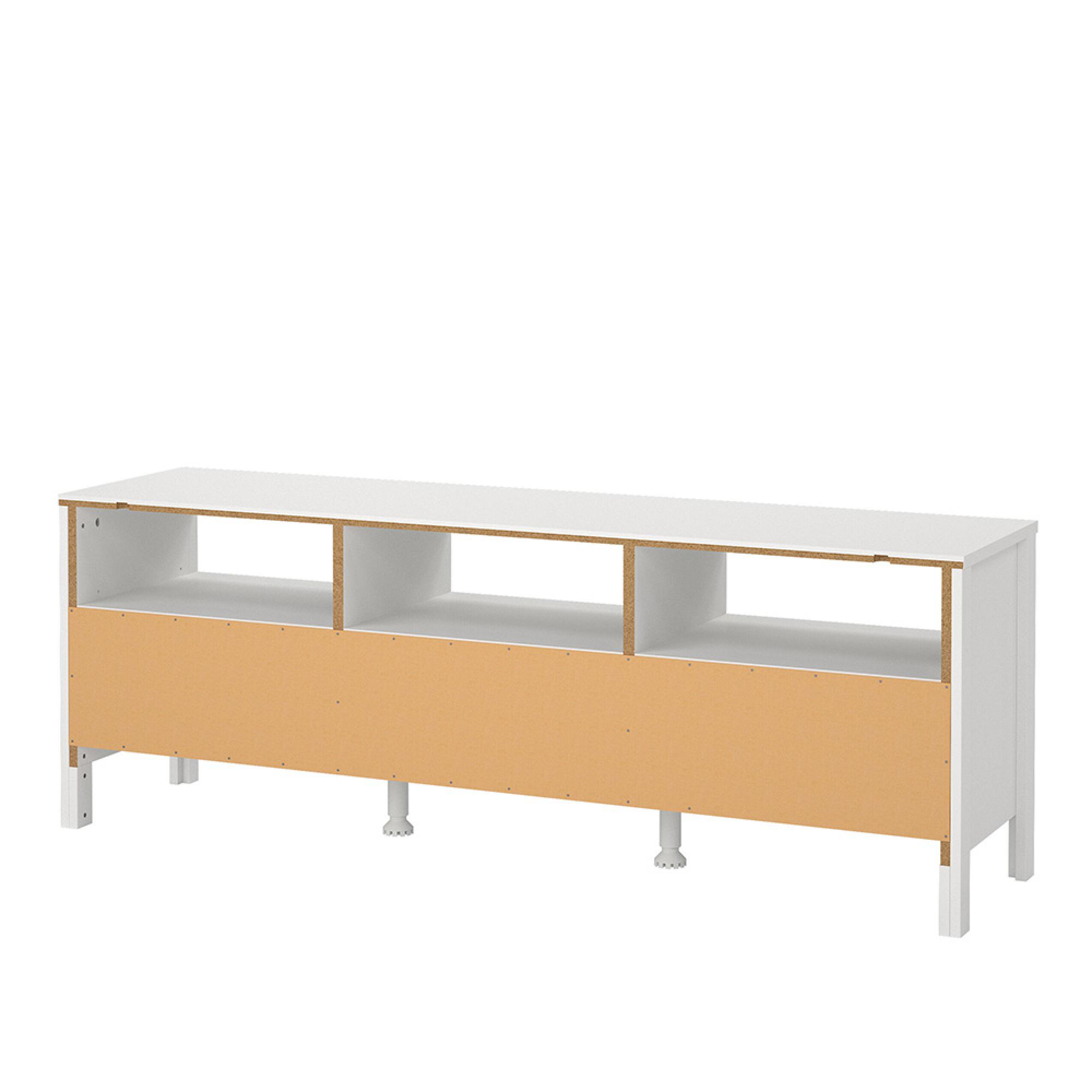 Madrid TV Unit - 3 Drawer - 151cm - White