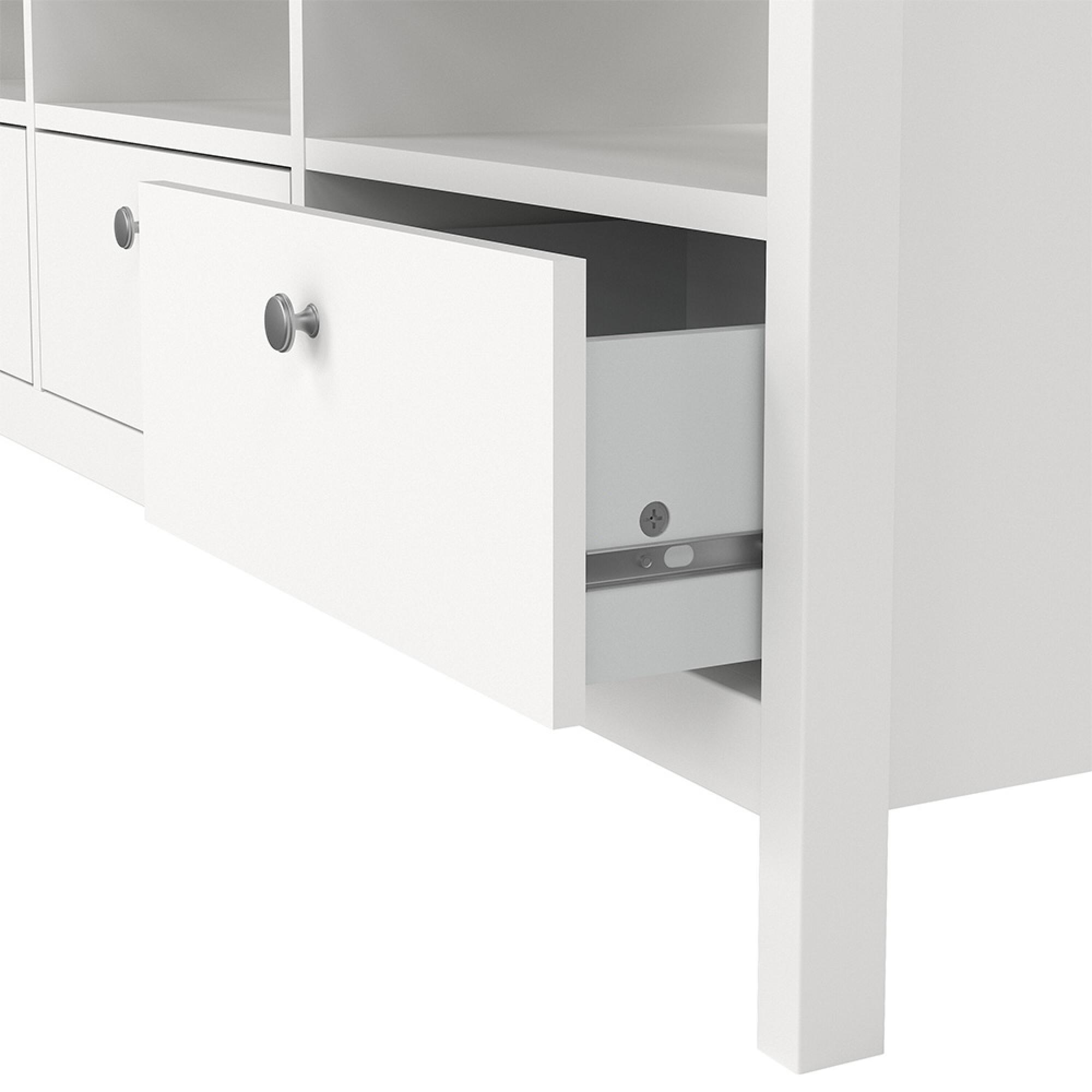 Madrid TV Unit - 3 Drawer - 151cm - White