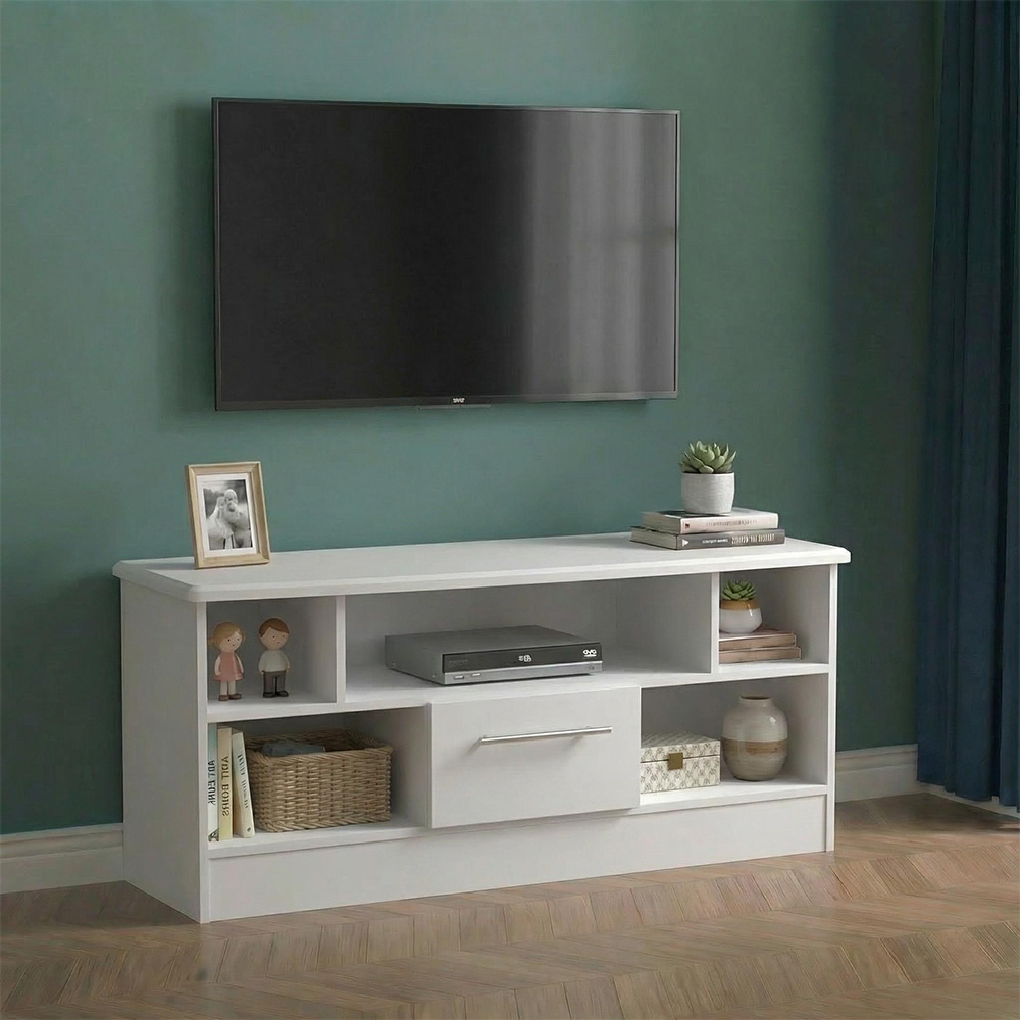 Knightsbridge TV Unit - 110cm - White Gloss
