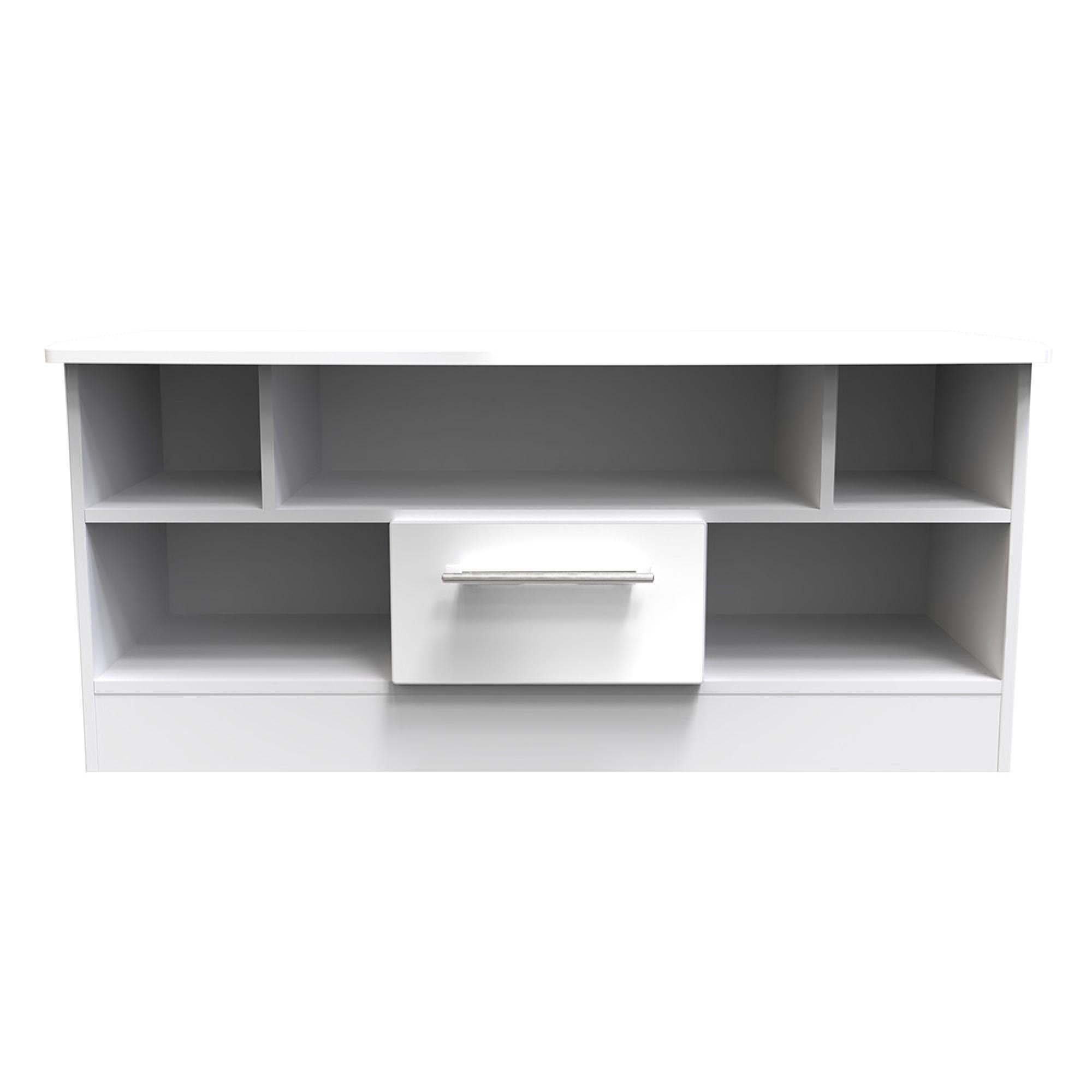 Knightsbridge TV Unit - 110cm - White Gloss