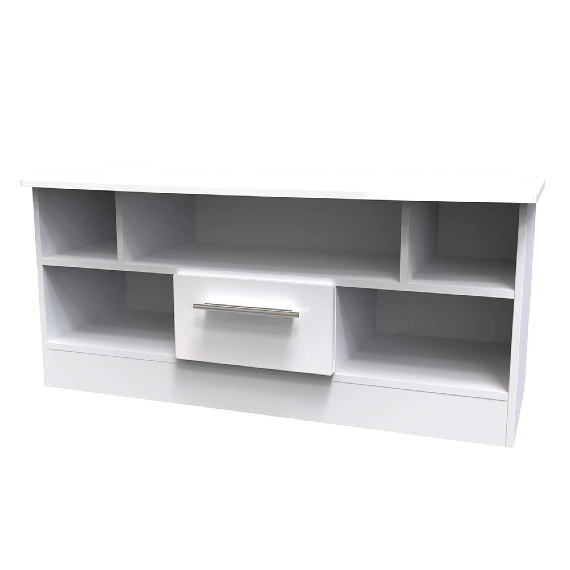 Knightsbridge TV Unit - 110cm - White Gloss