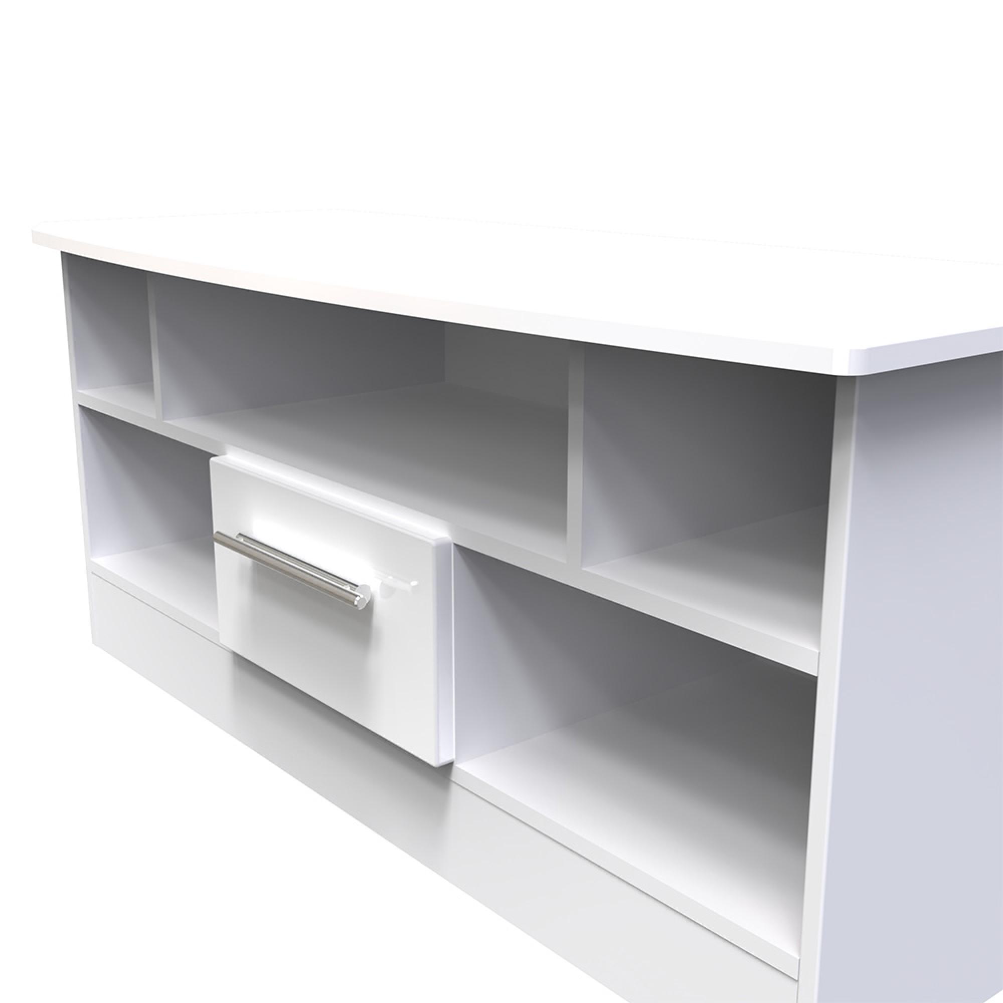 Knightsbridge TV Unit - 110cm - White Gloss