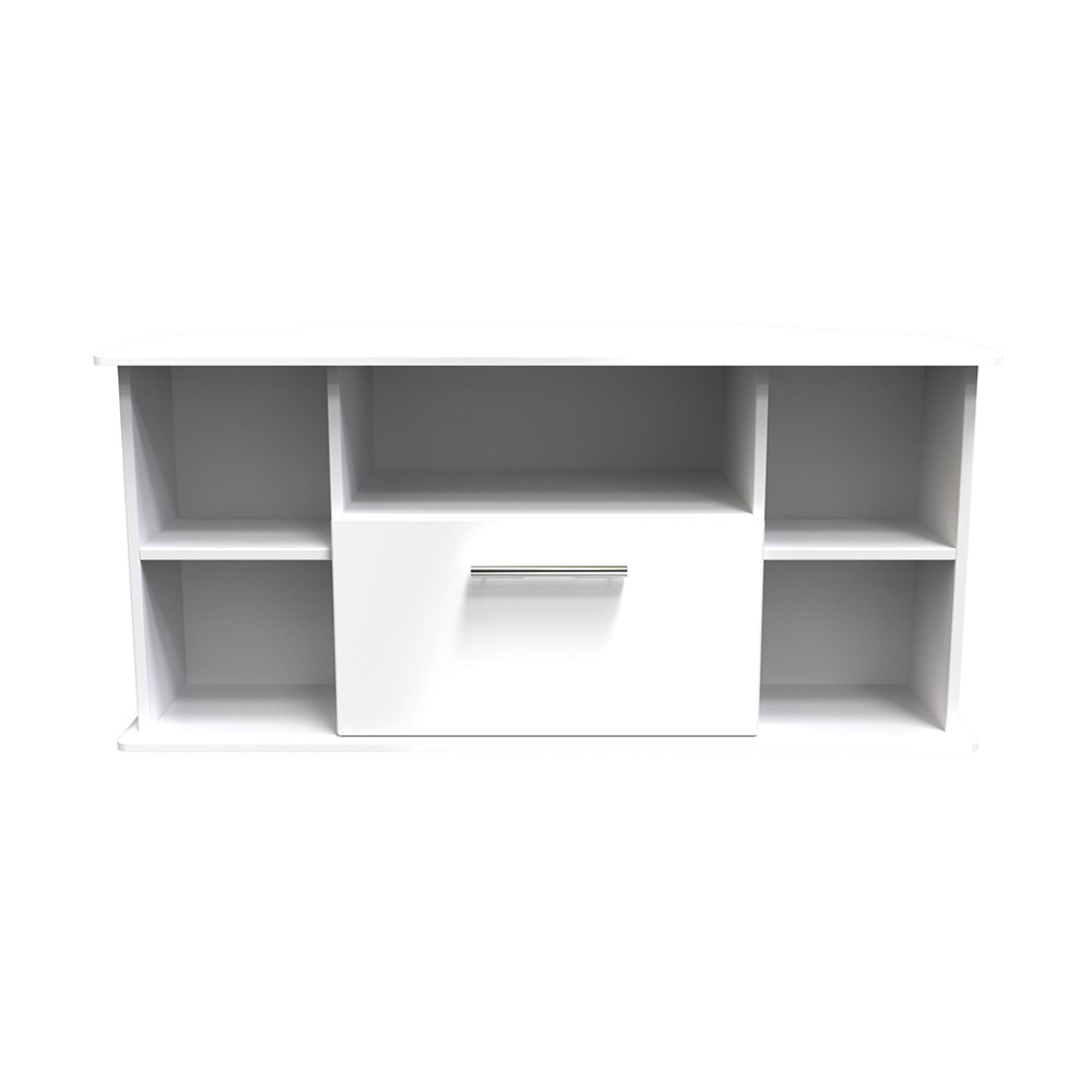Knightsbridge TV Unit - 115cm - Corner - White Gloss