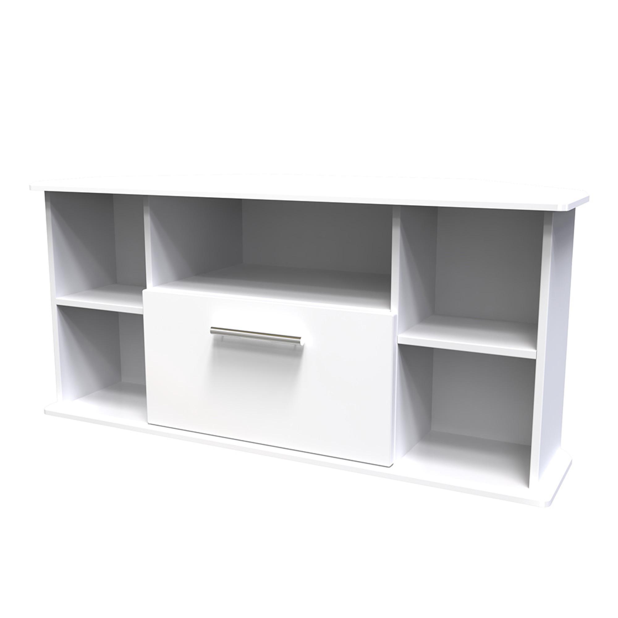 Knightsbridge TV Unit - 115cm - Corner - White Gloss