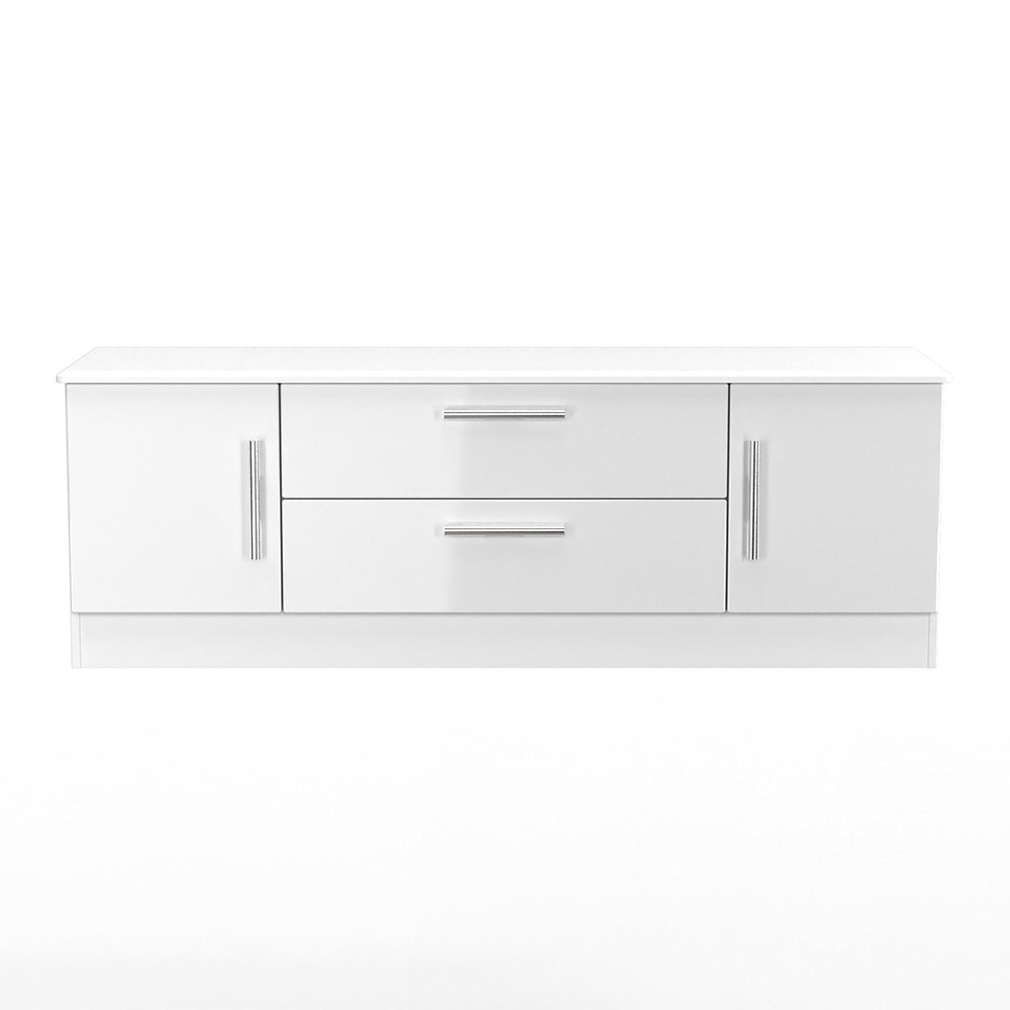 Knightsbridge TV Unit - 145cm - White Gloss