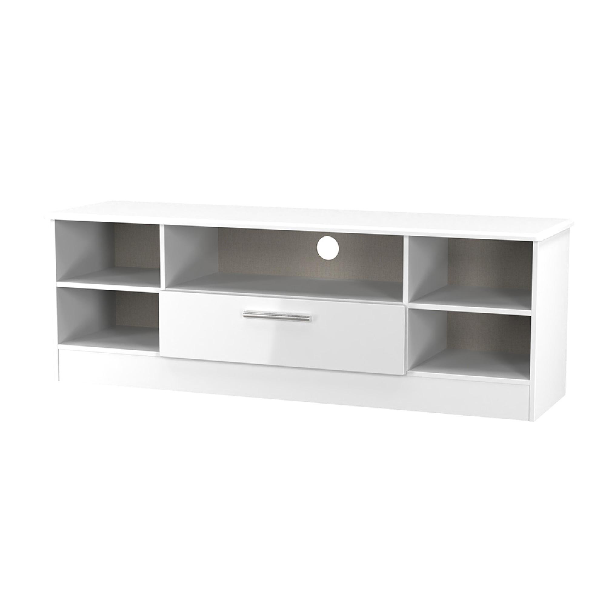 Knightsbridge TV Unit - 145cm - Wide - White Gloss