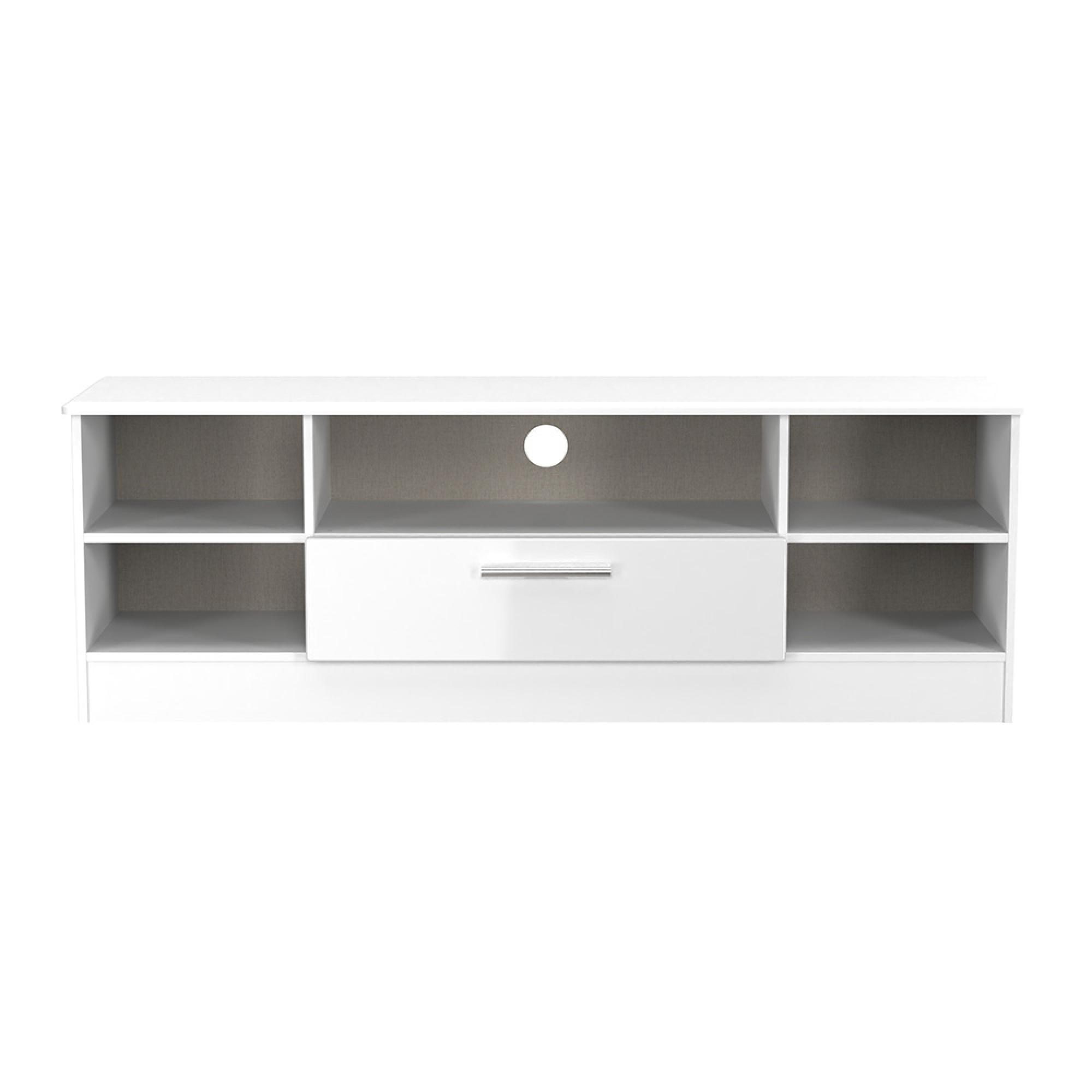 Knightsbridge TV Unit - 145cm - Wide - White Gloss