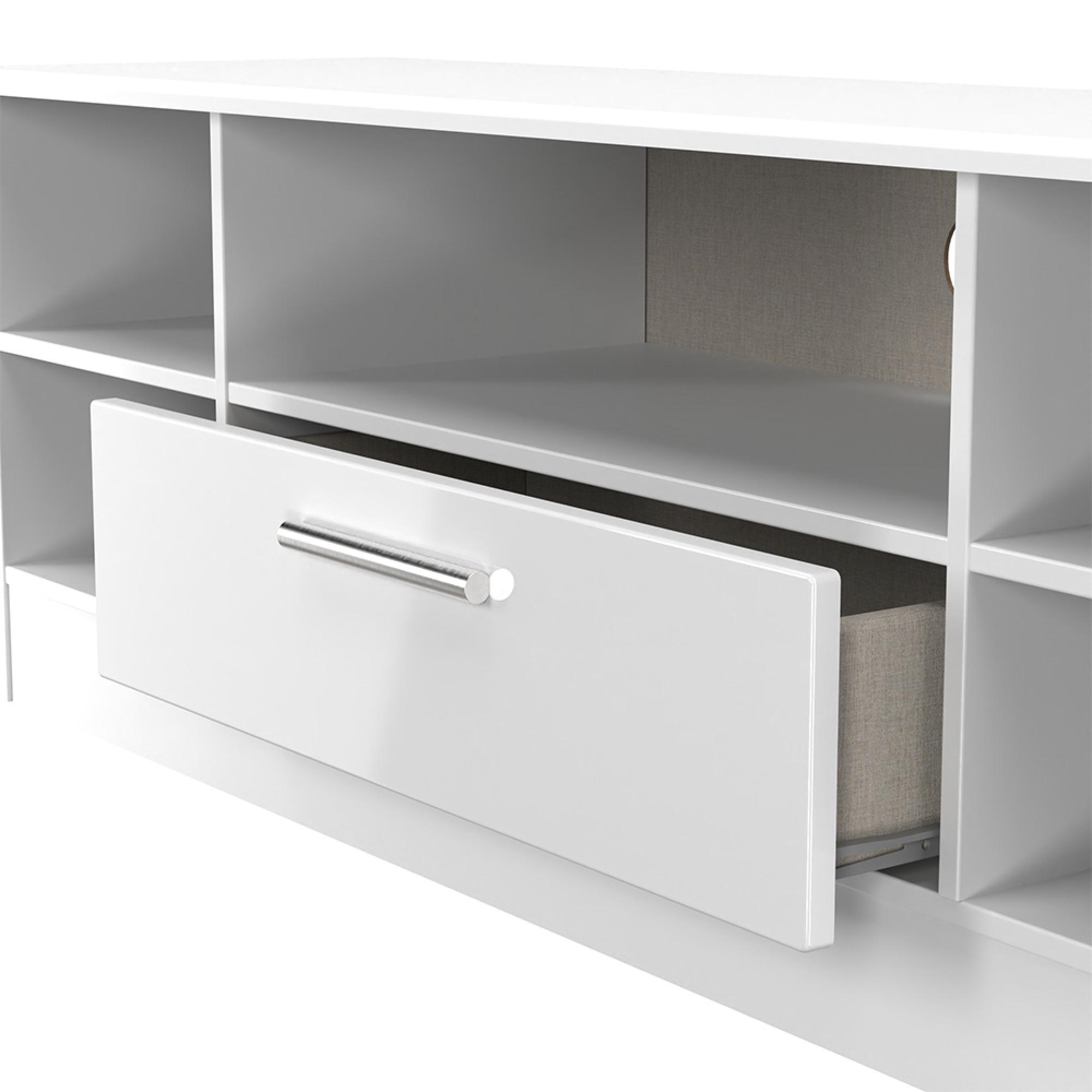 Knightsbridge TV Unit - 145cm - Wide - White Gloss