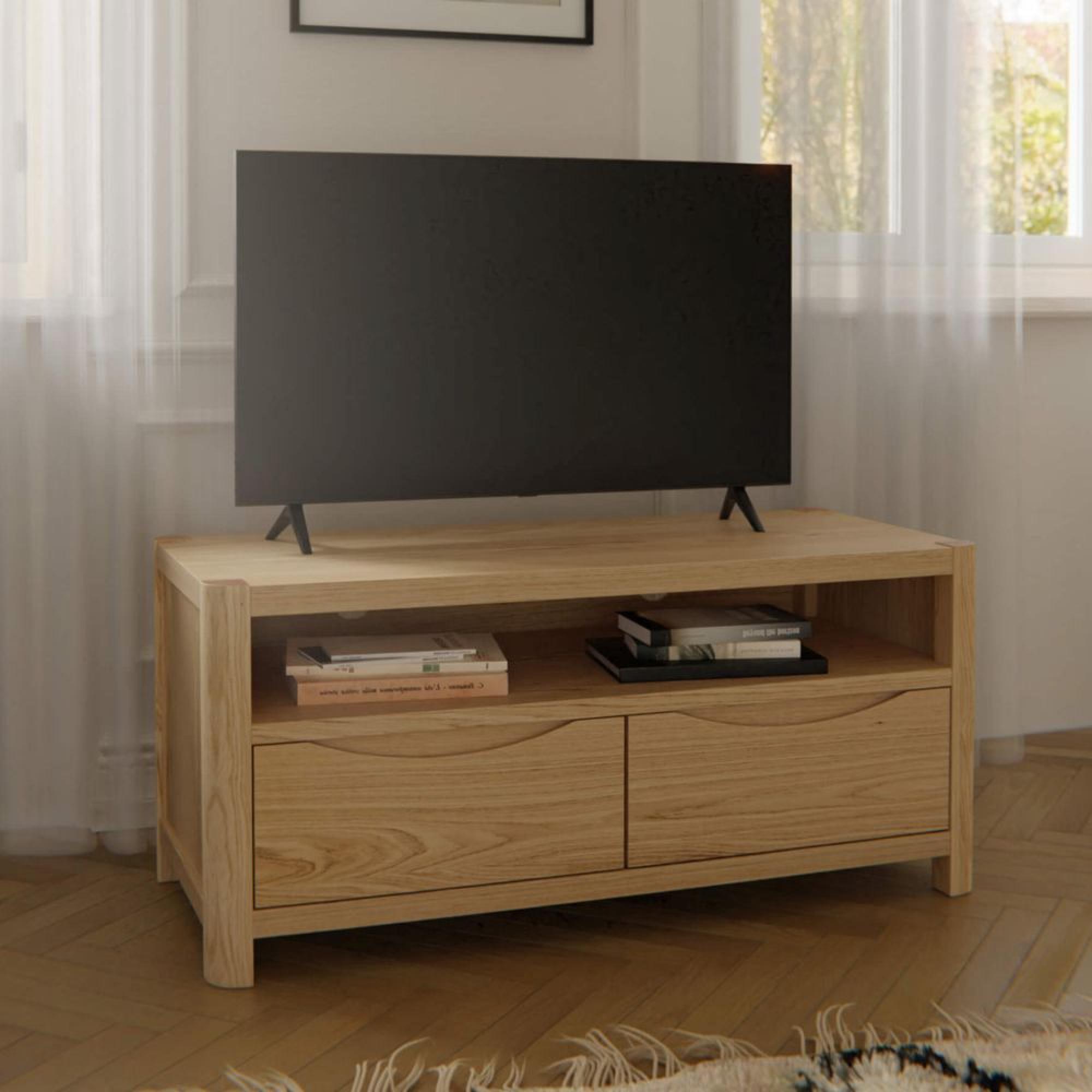 Stockholm TV Unit - 2 Drawer - Oak
