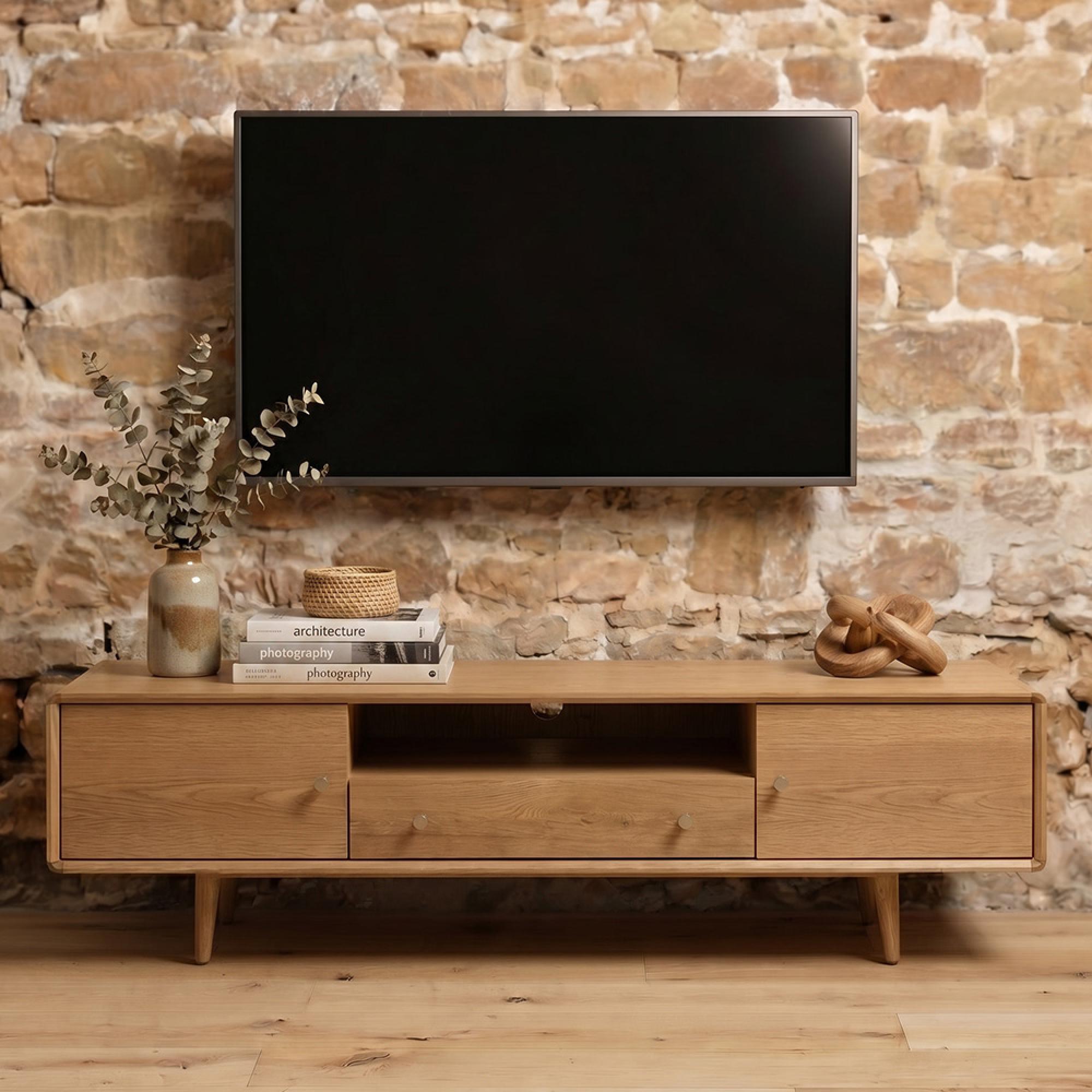 Jenson Oak Media Unit - 170cm