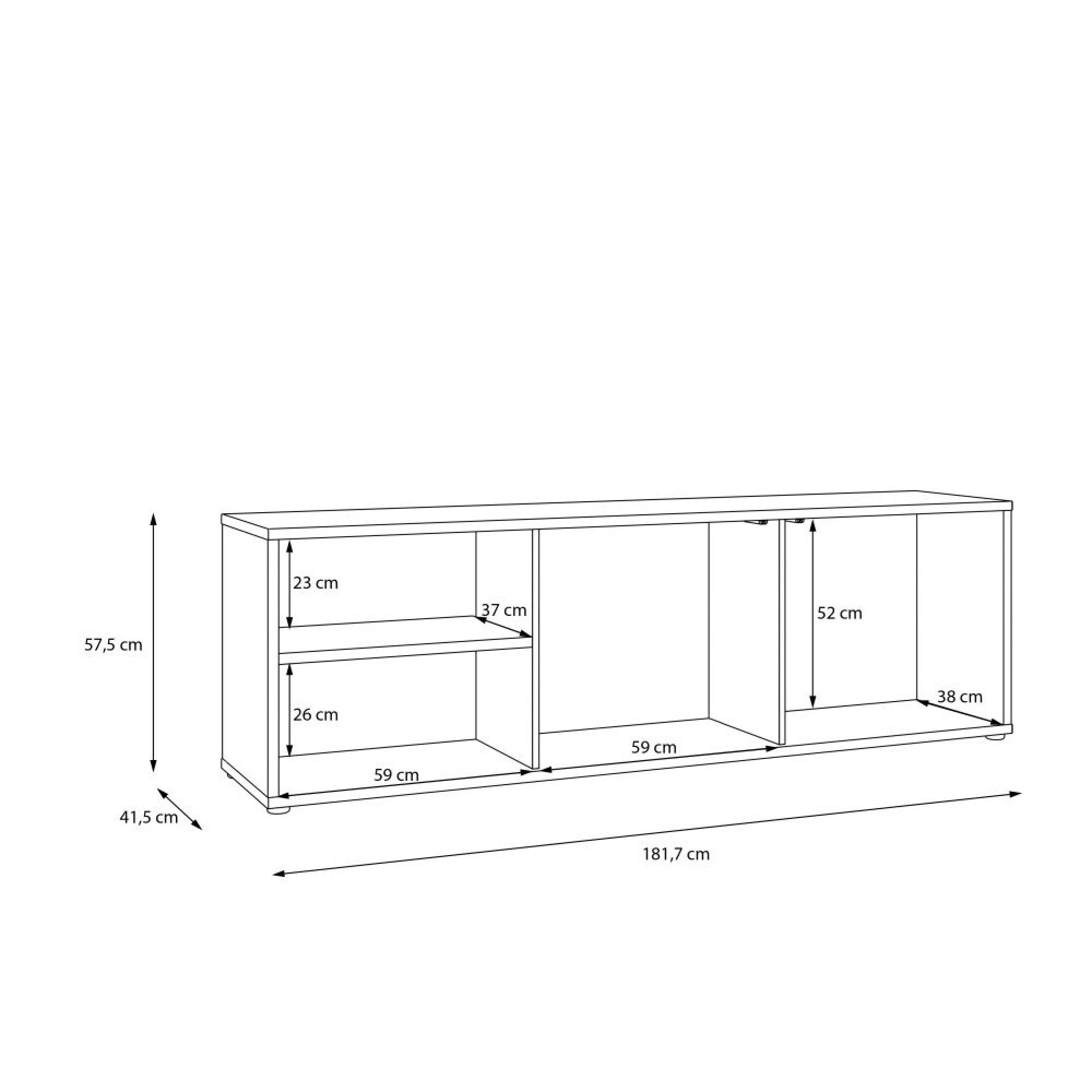 Alice Springs TV Cabinet - 2 Door - 181.7cm - Sand