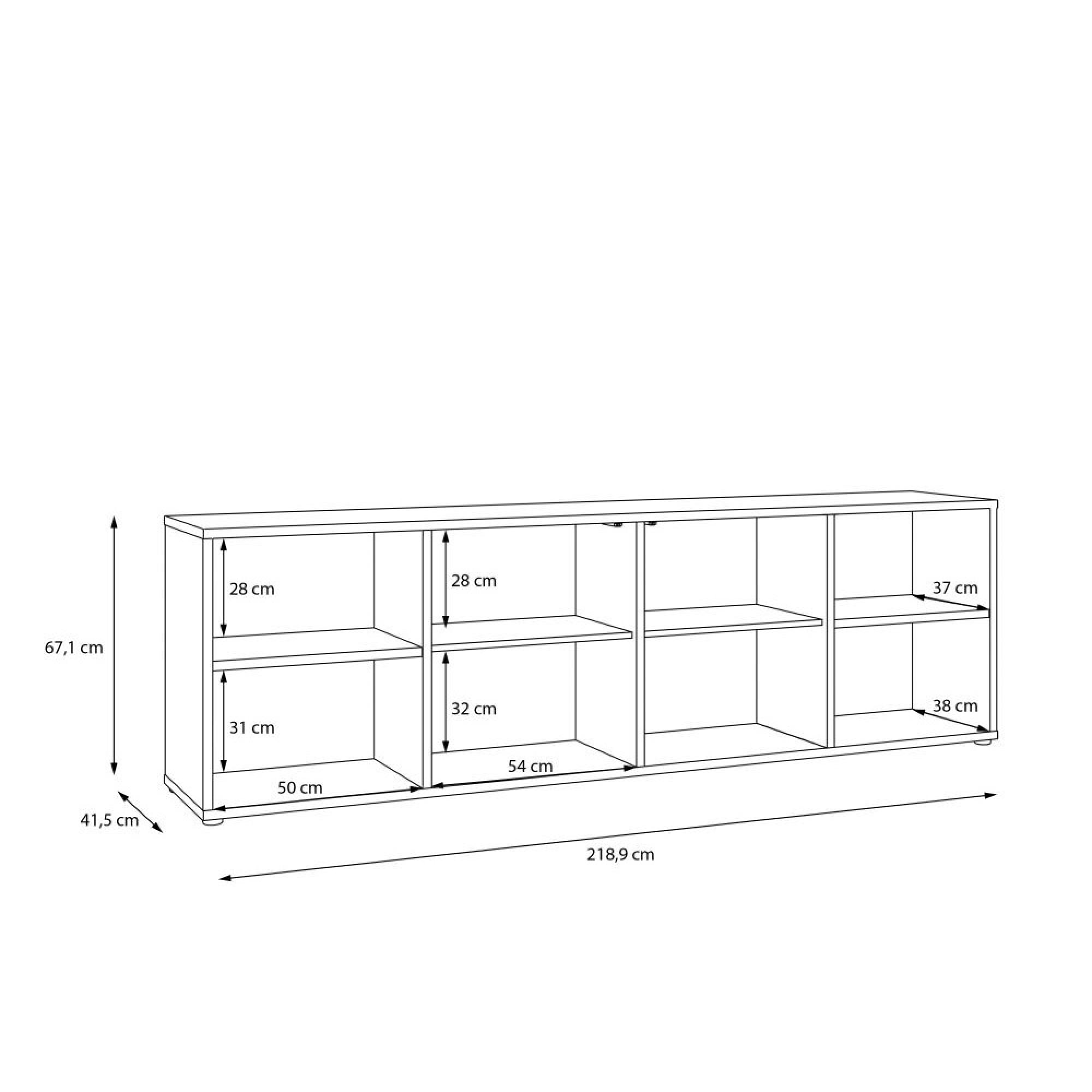 Alice Springs TV Cabinet - 2 Door - 218.9cm - Sand