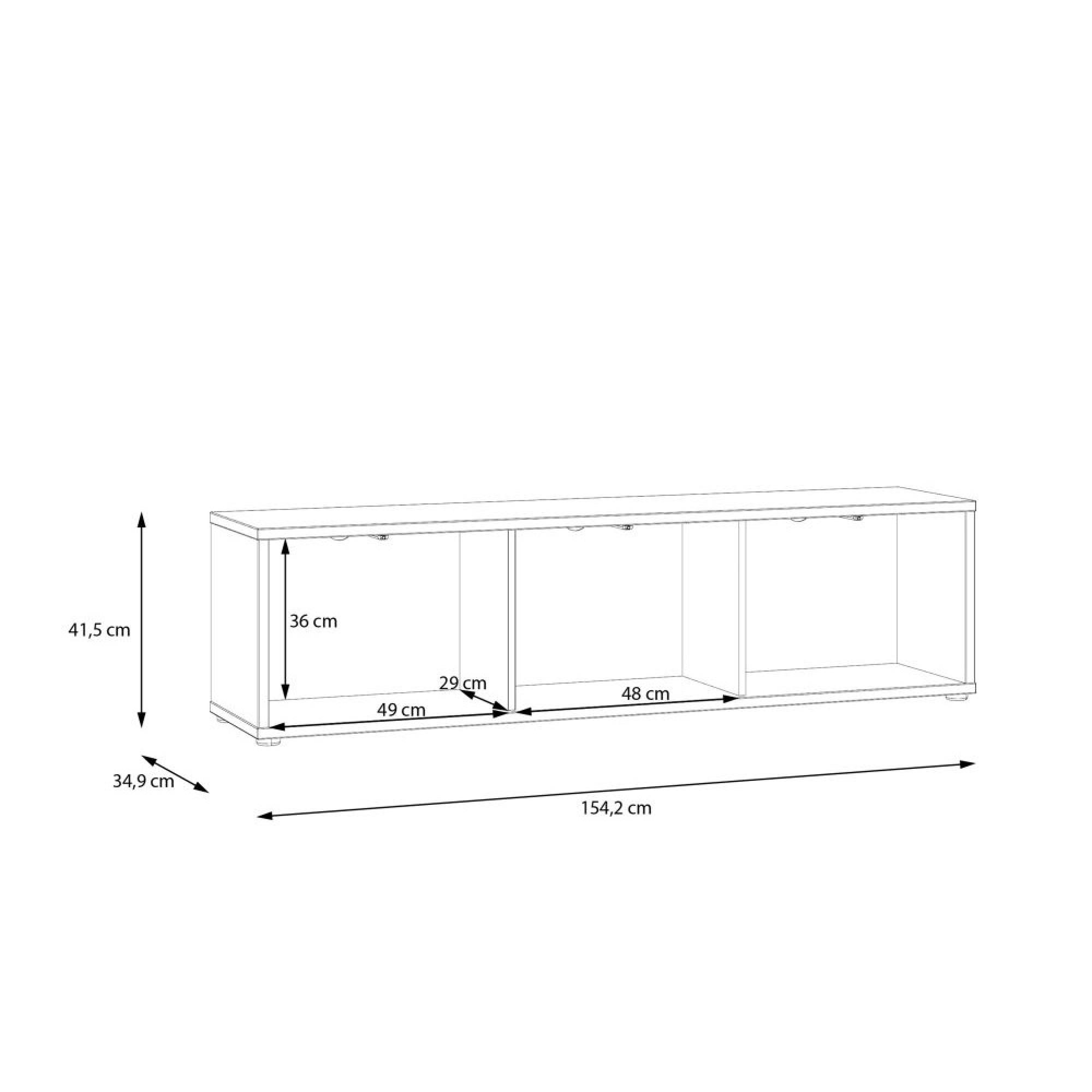 Alice Springs TV Cabinet - 3 Door - 154.2cm - Sand