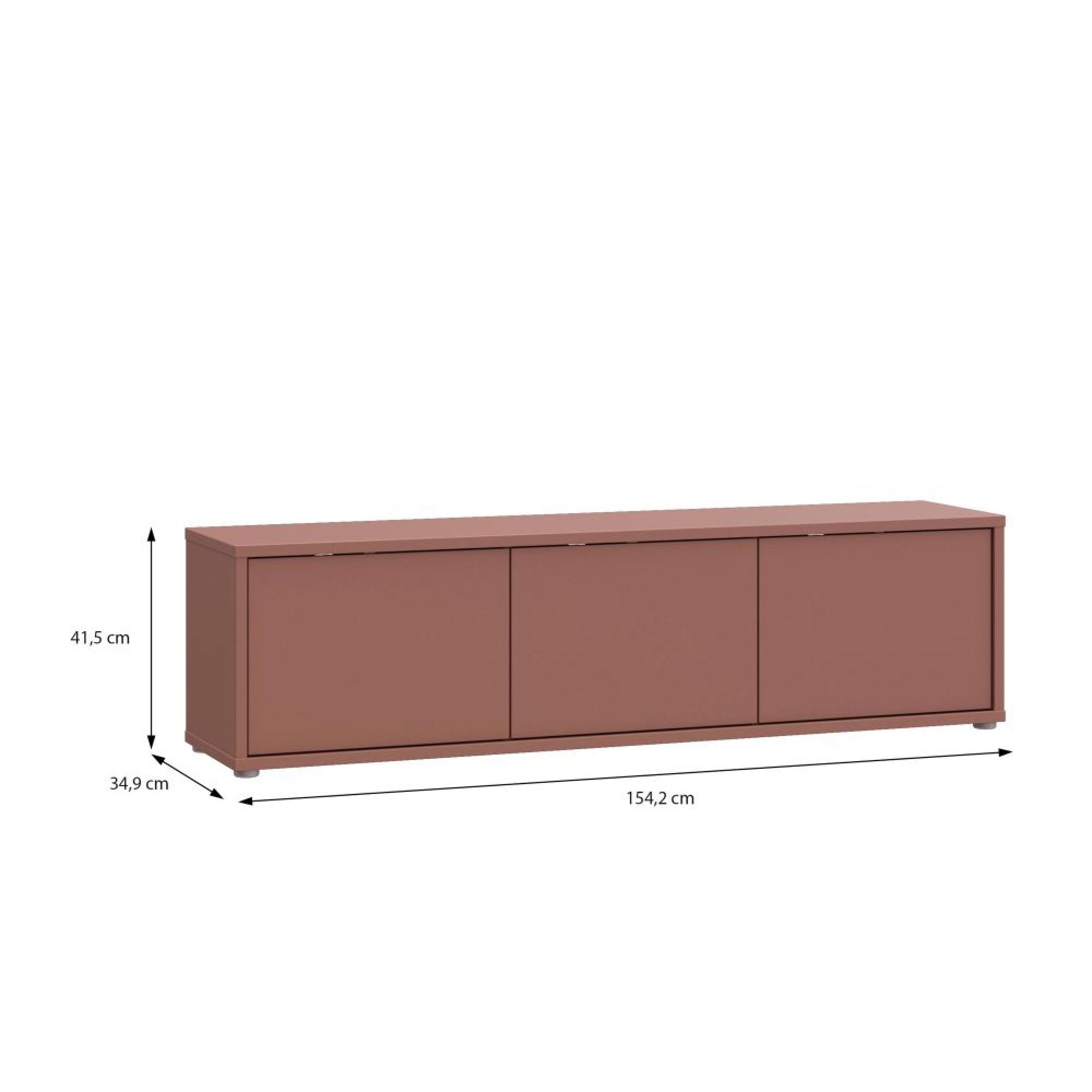 Alice Springs TV Cabinet - 3 Door - 154.2cm - Terracotta