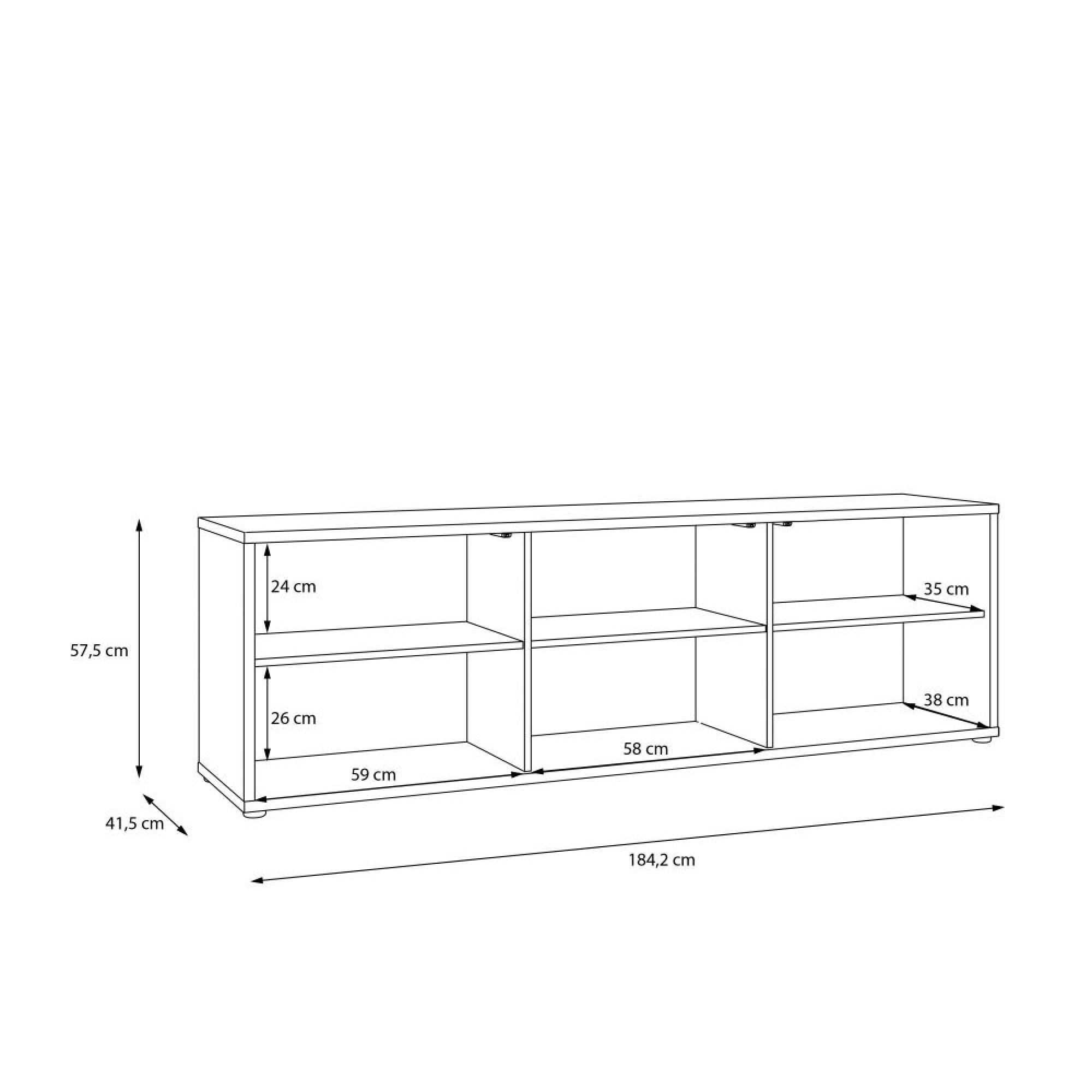 Alice Springs TV Cabinet - 3 Door - 184.2cm - Sand