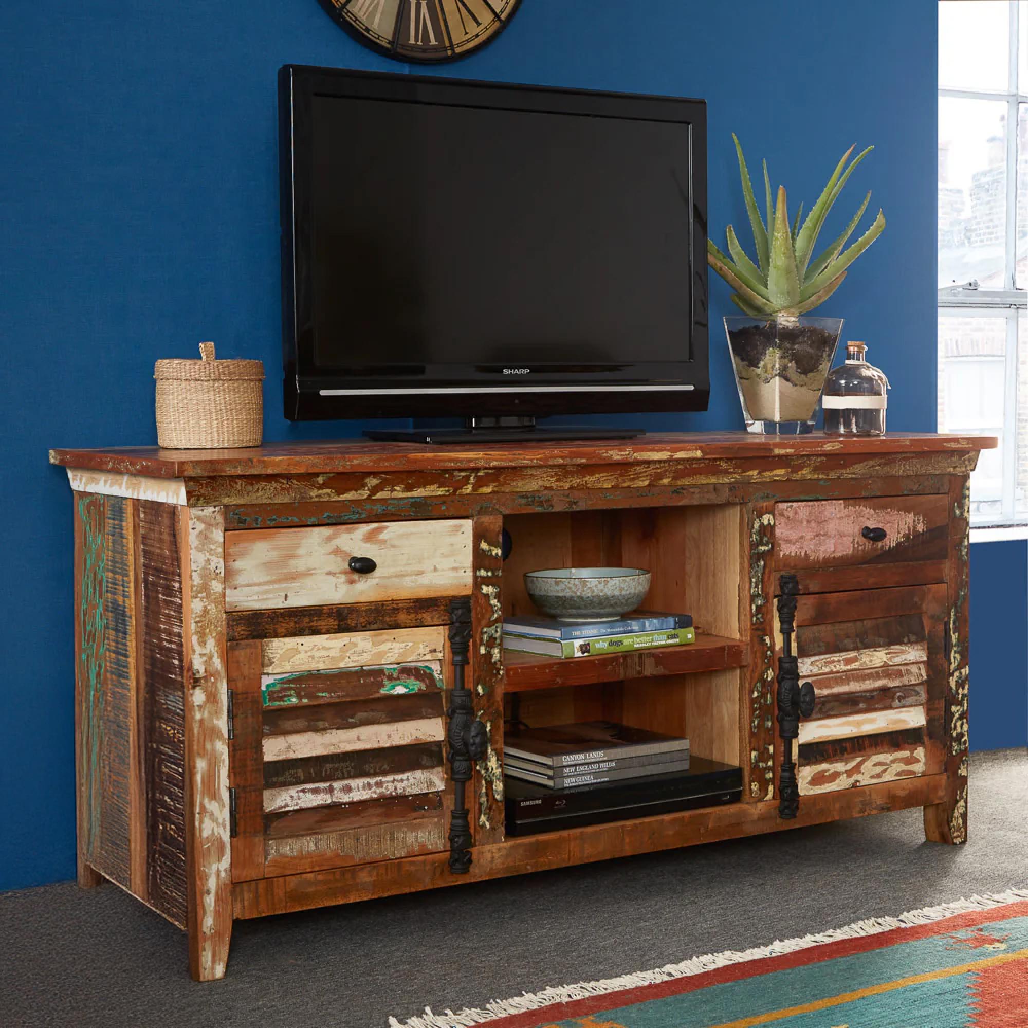 Coastal TV Unit - 150cm - Large - Reclaimed Wood