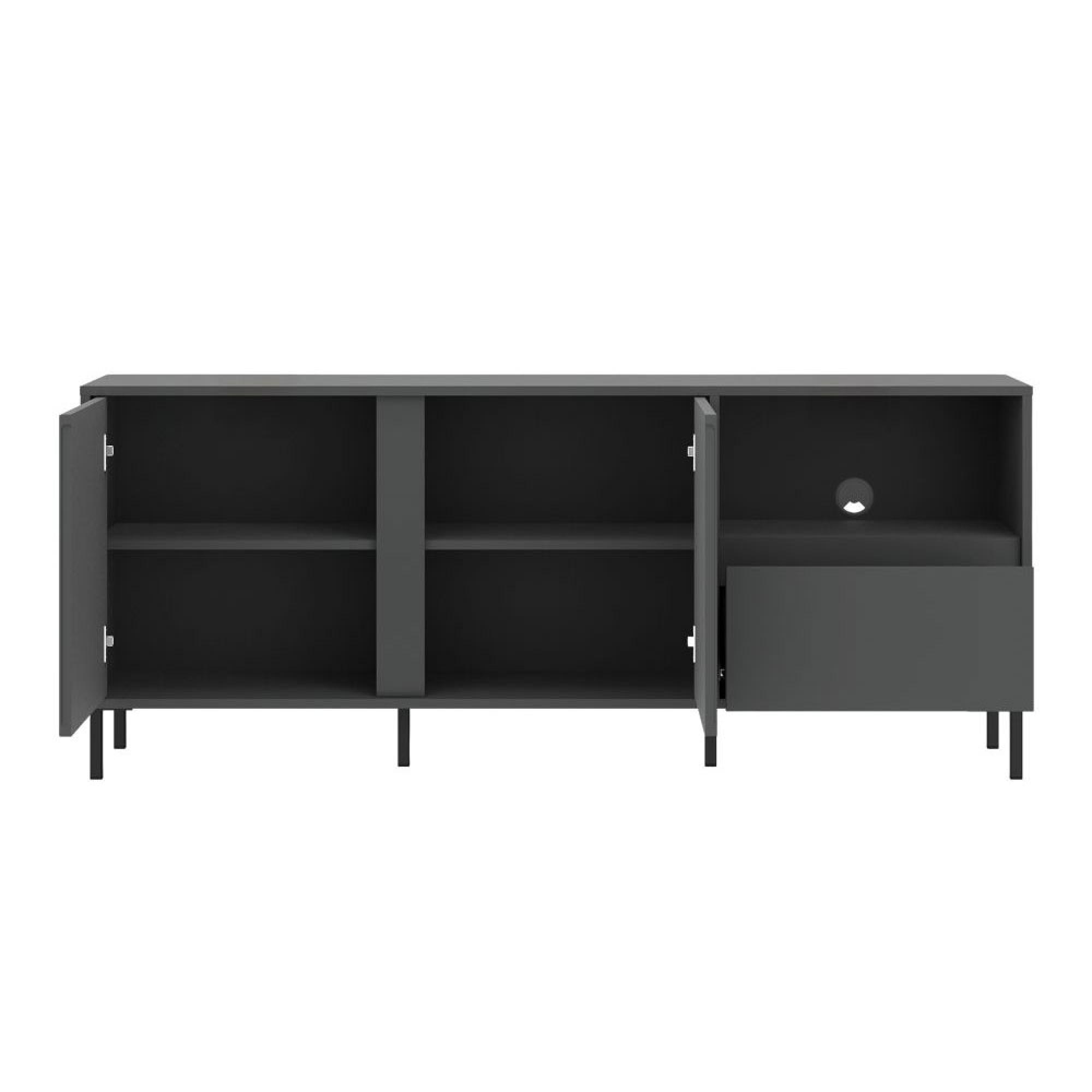 Avenale TV Cabinet - 2 Door - 1 Drawer - 157.8cm - Anthracite