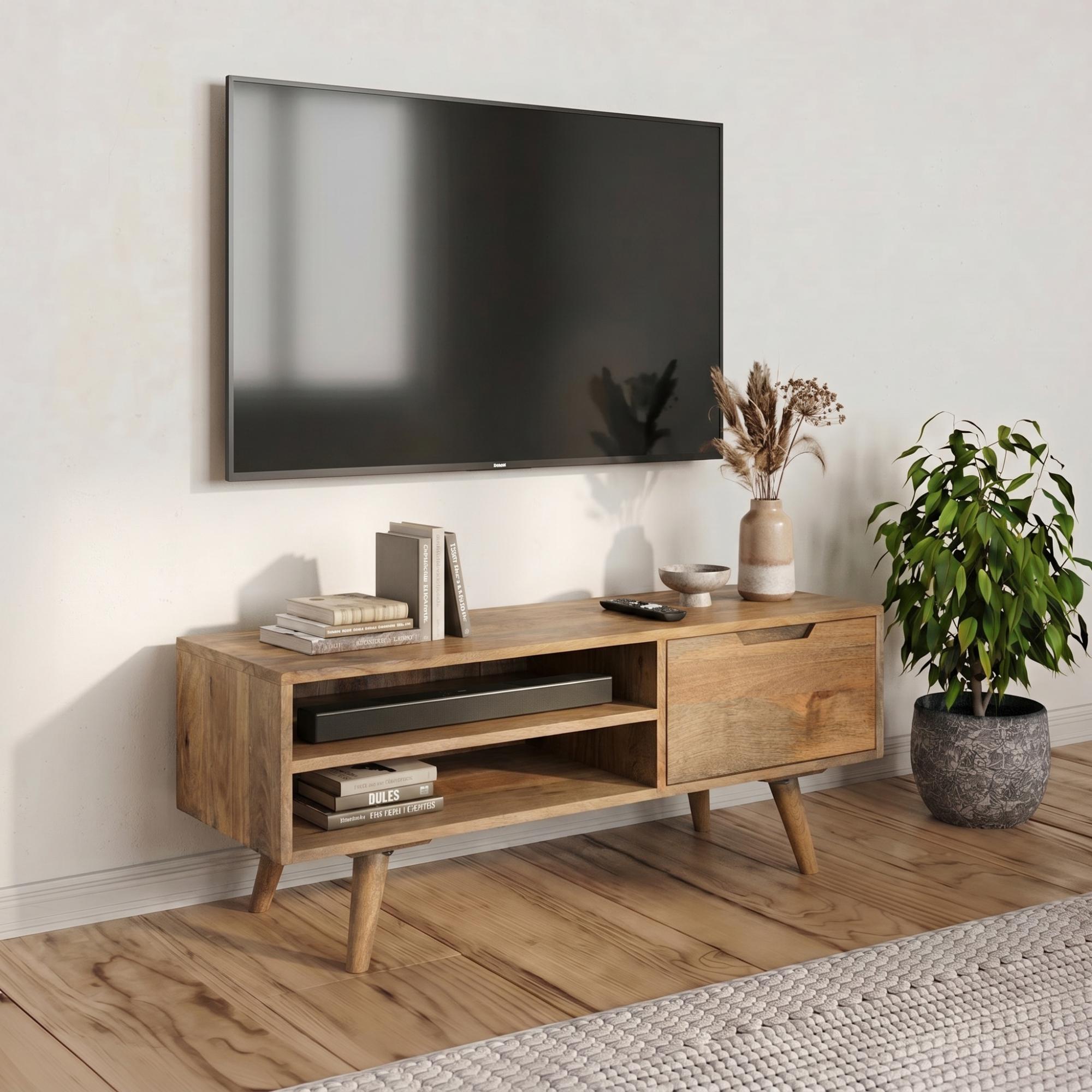Surya Century TV Unit - 95cm - Solid Mango Wood