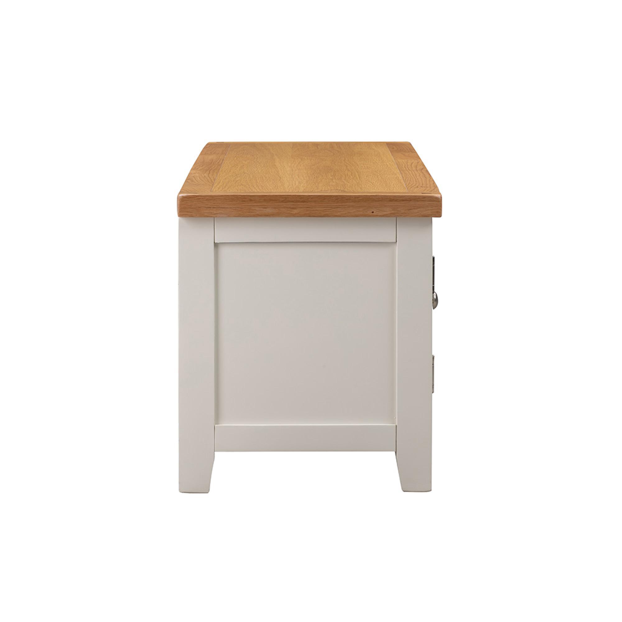 Melbourne TV Unit - 134cm - White and Wood
