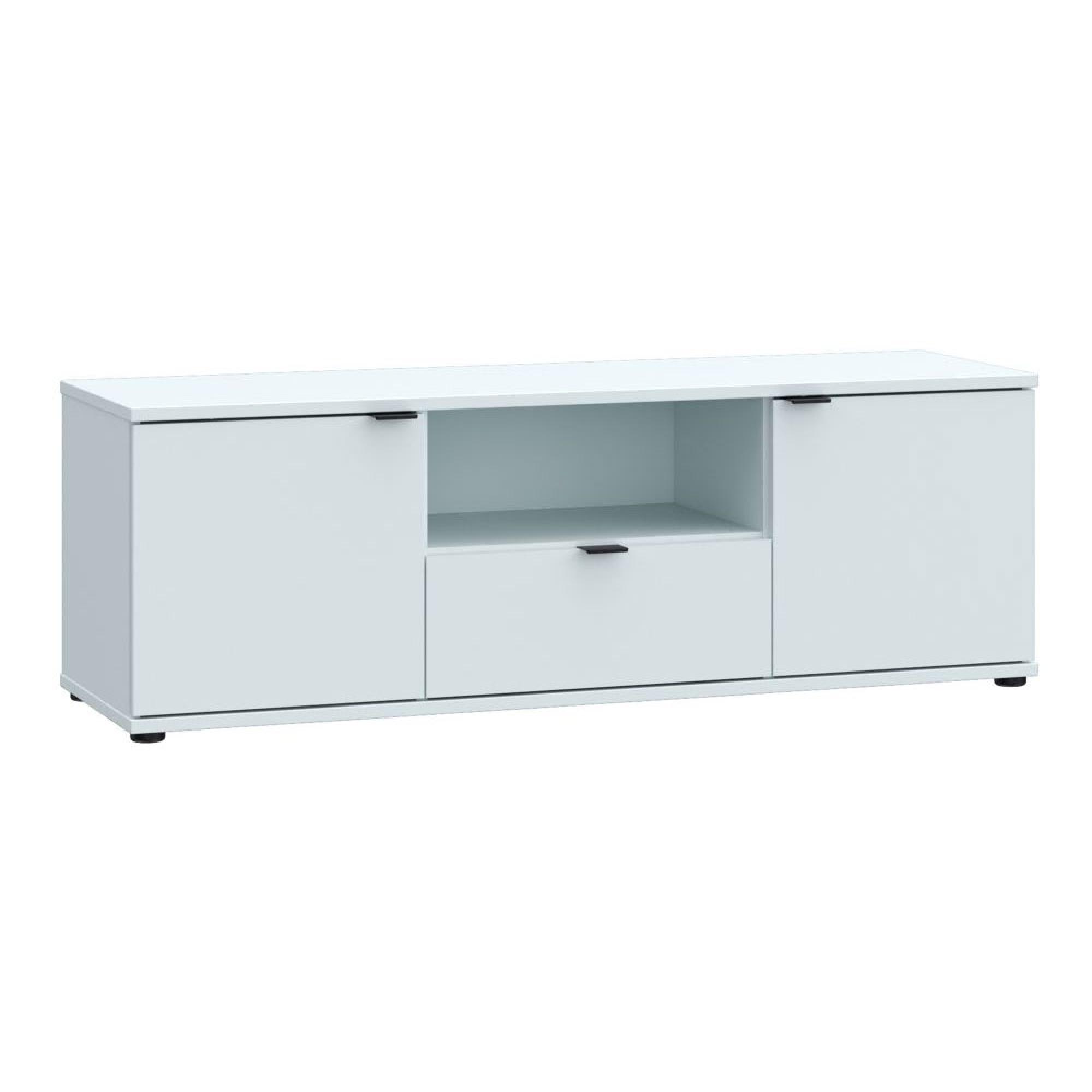 Ganymede TV Unit - 2 Door - 1 Drawer - 129.8cm - Light Grey