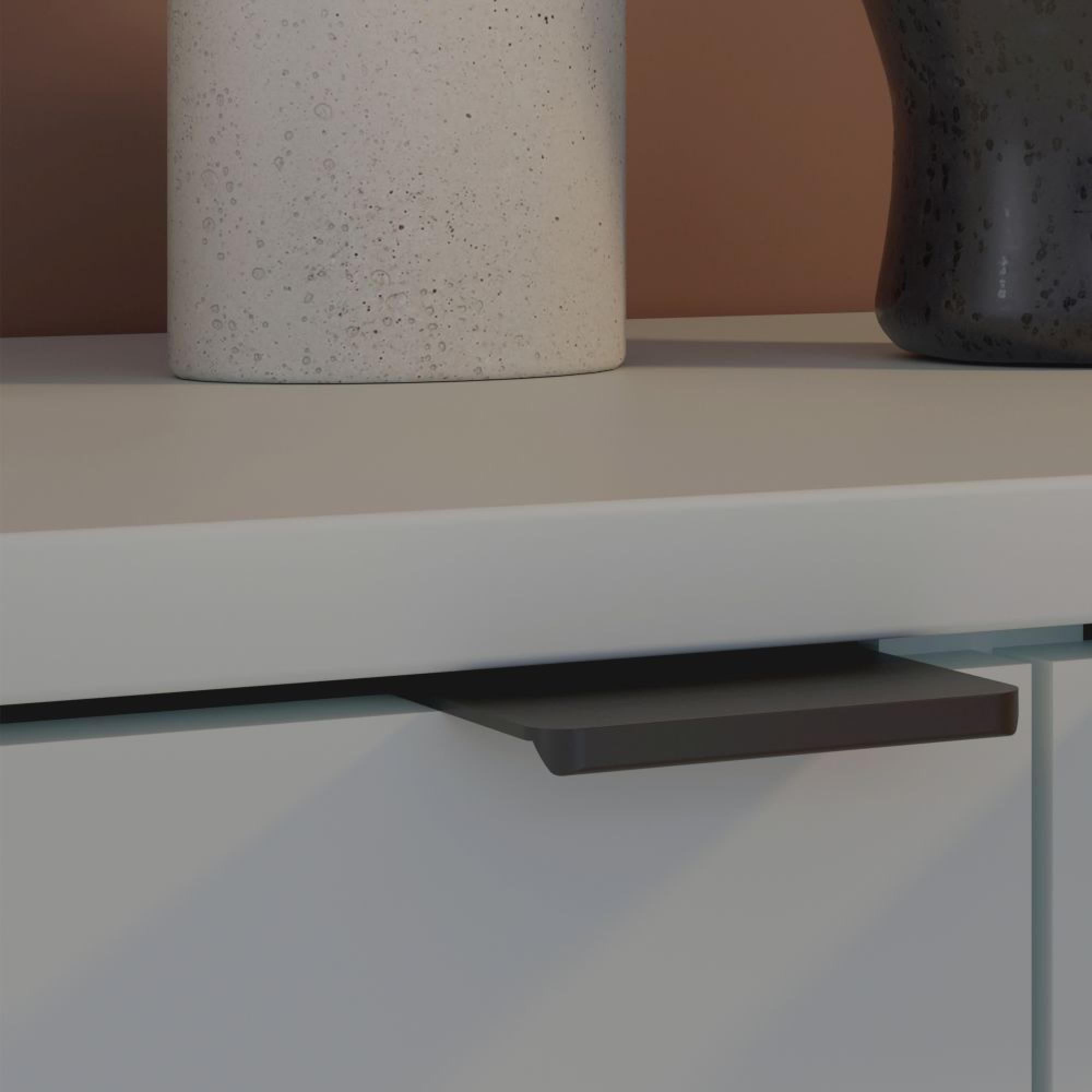 Ganymede TV Unit - 2 Door - 1 Drawer - 129.8cm - Light Grey