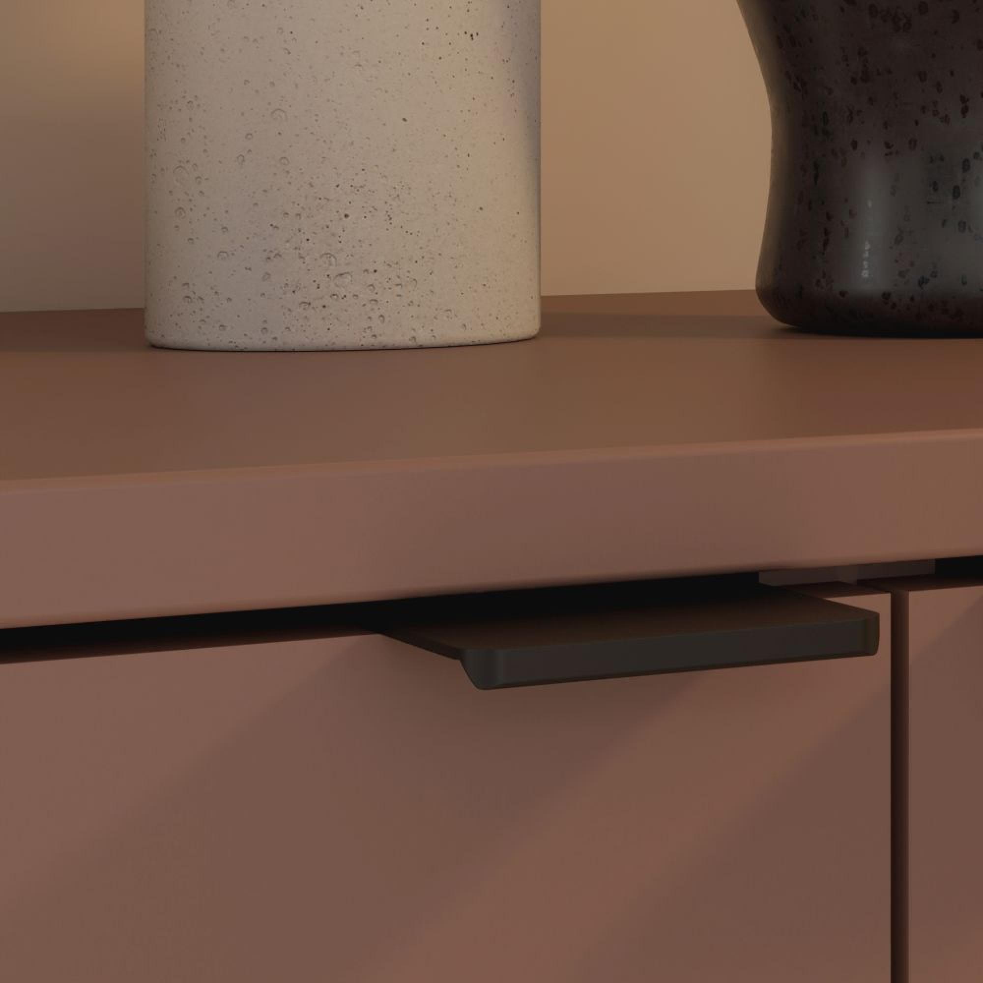 Ganymede TV Unit - 2 Door - 1 Drawer - 129.8cm - Terracotta