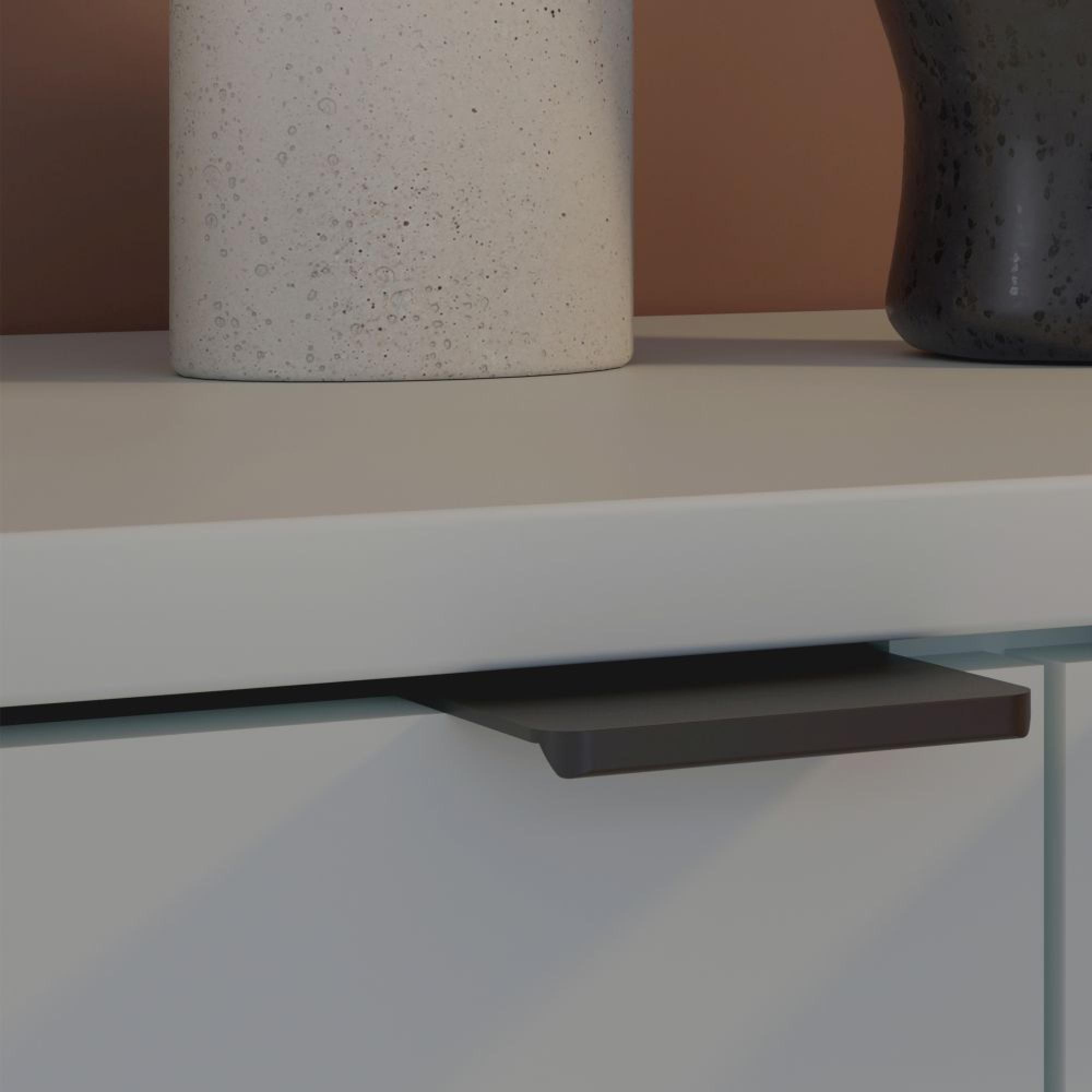 Ganymede TV Unit - 2 Door - 2 Drawer - 129.8cm - Light Grey
