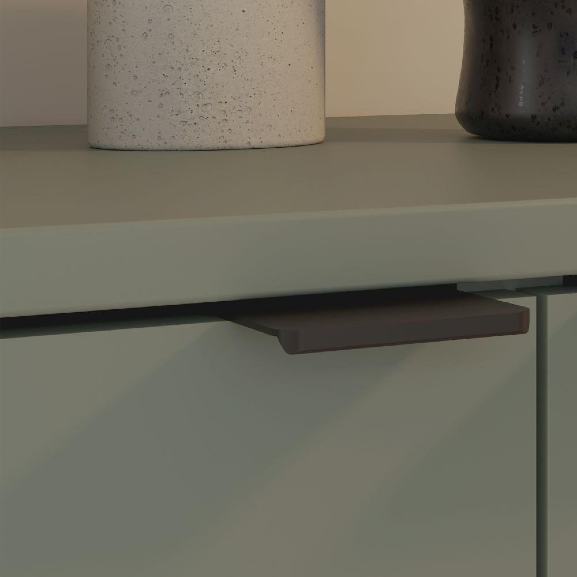Ganymede TV Unit - 2 Door - 2 Drawer - 129.8cm - Sage Green