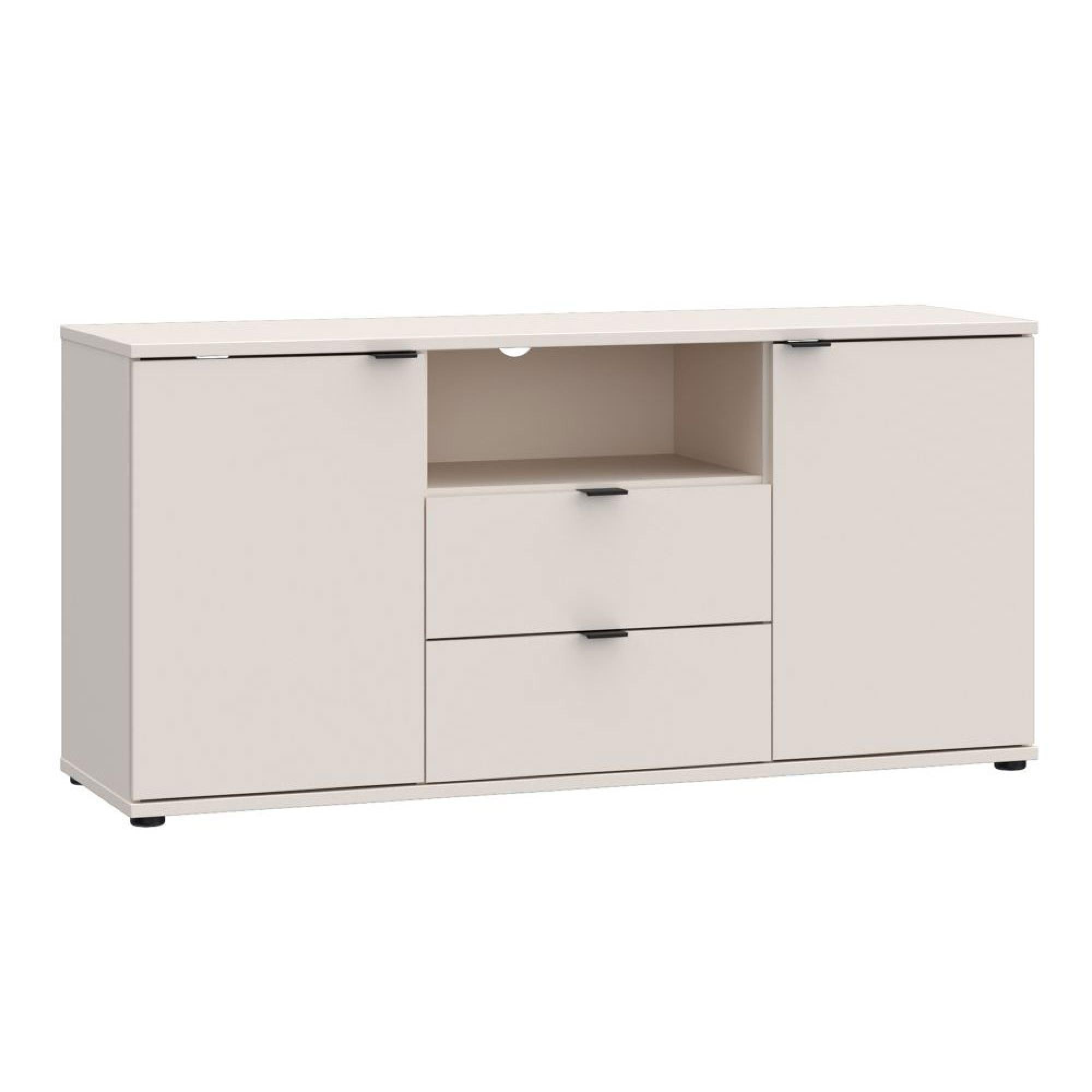 Ganymede TV Unit - 2 Door - 2 Drawer - 129.8cm - Sand