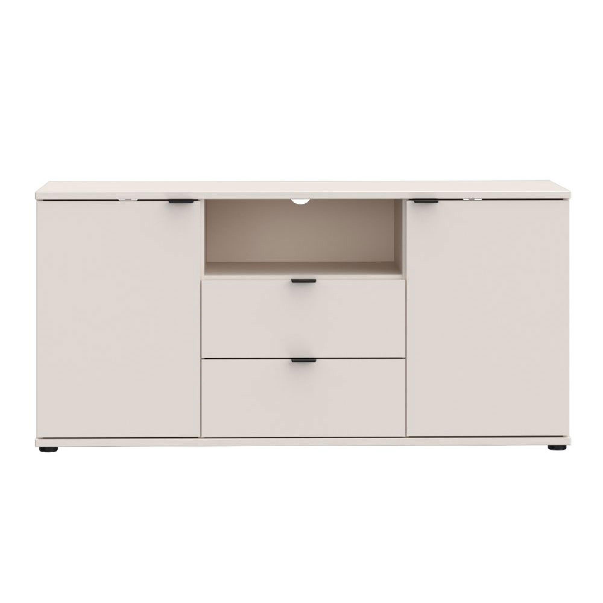 Ganymede TV Unit - 2 Door - 2 Drawer - 129.8cm - Sand