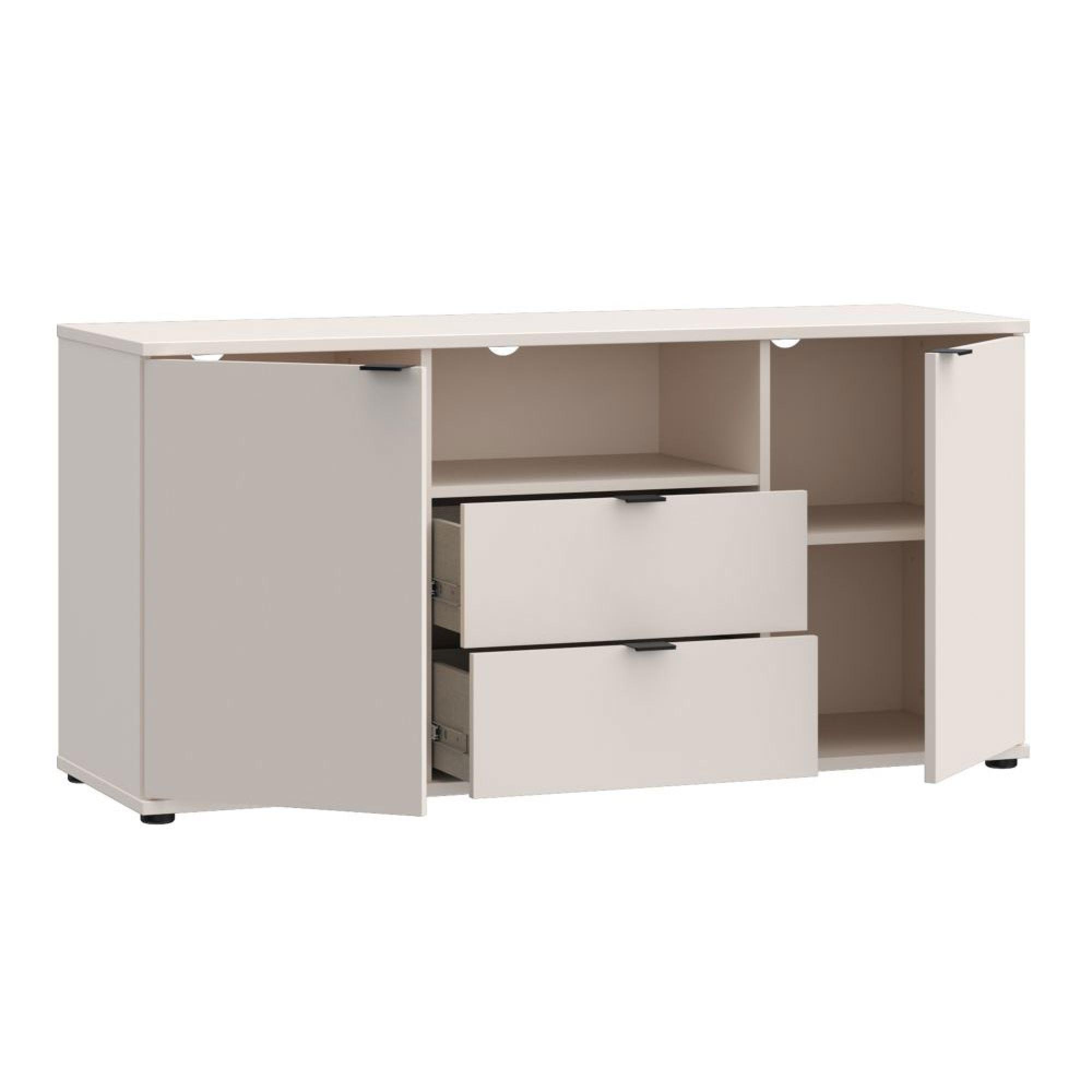 Ganymede TV Unit - 2 Door - 2 Drawer - 129.8cm - Sand