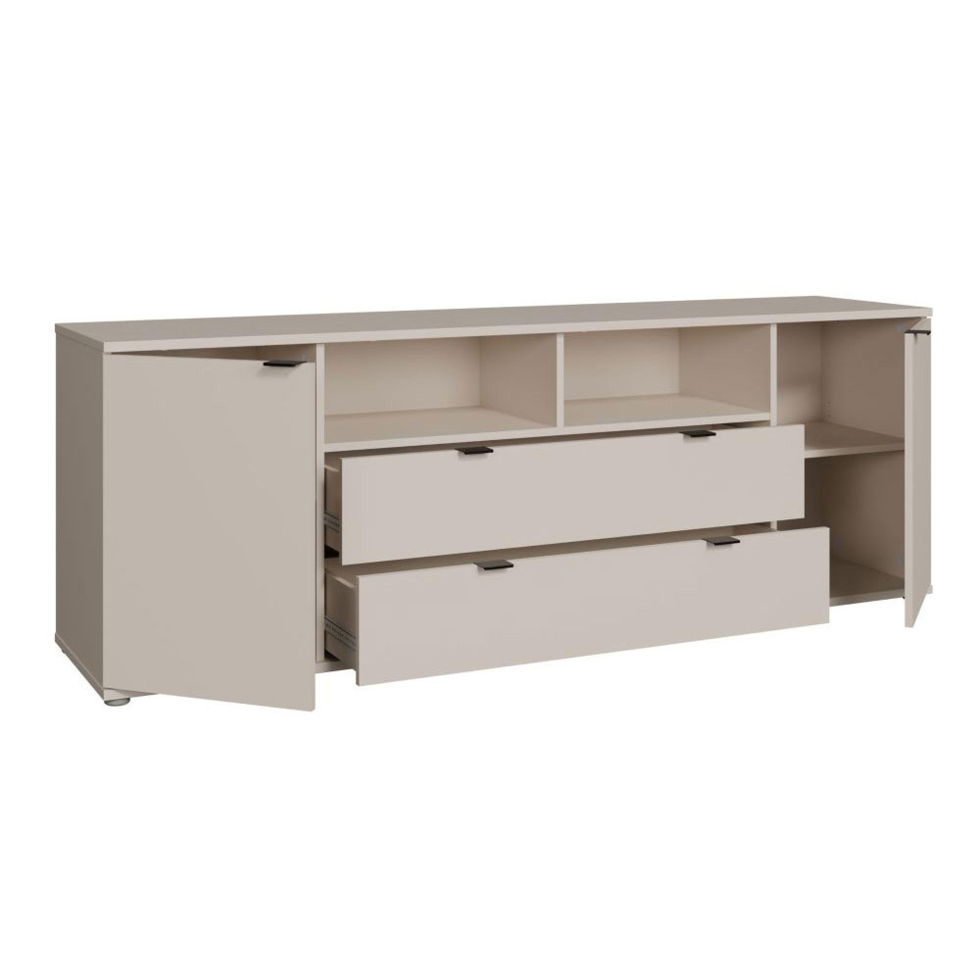 Ganymede TV Unit - 2 Door - 2 Drawer - Wide - 179.5cm - Sand