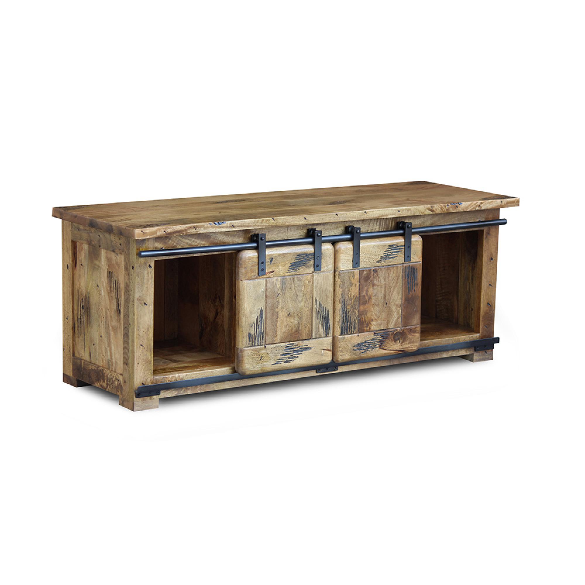 Raipur Works TV Unit - 135cm - Industrial Style Wooden