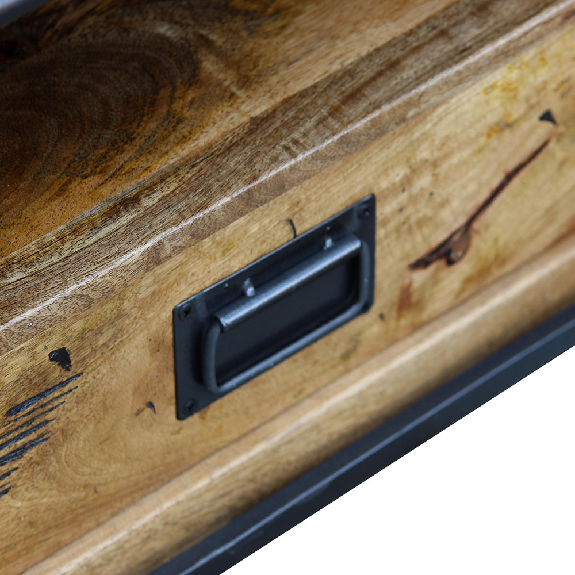 Raipur Works TV Unit - 135cm - Industrial Style Wooden