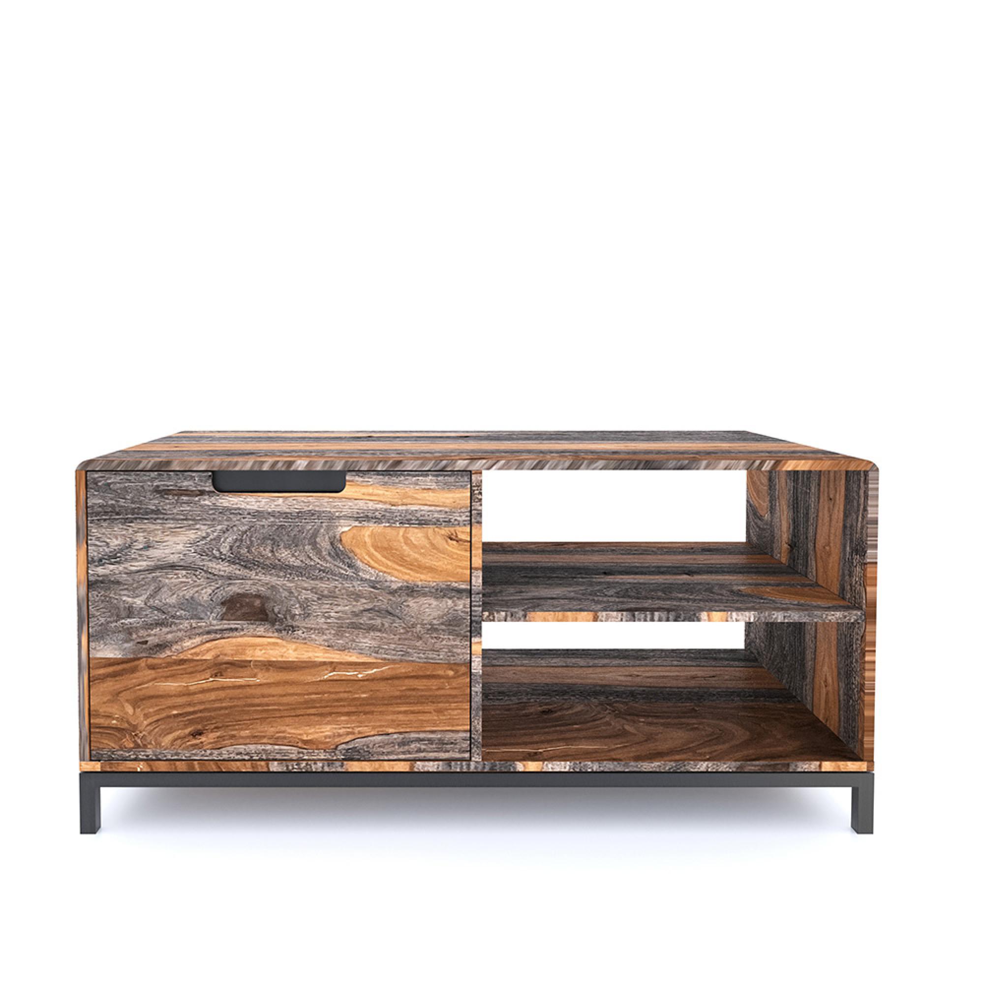 Goa TV Unit - 110cm - Dark Sheesham Wood