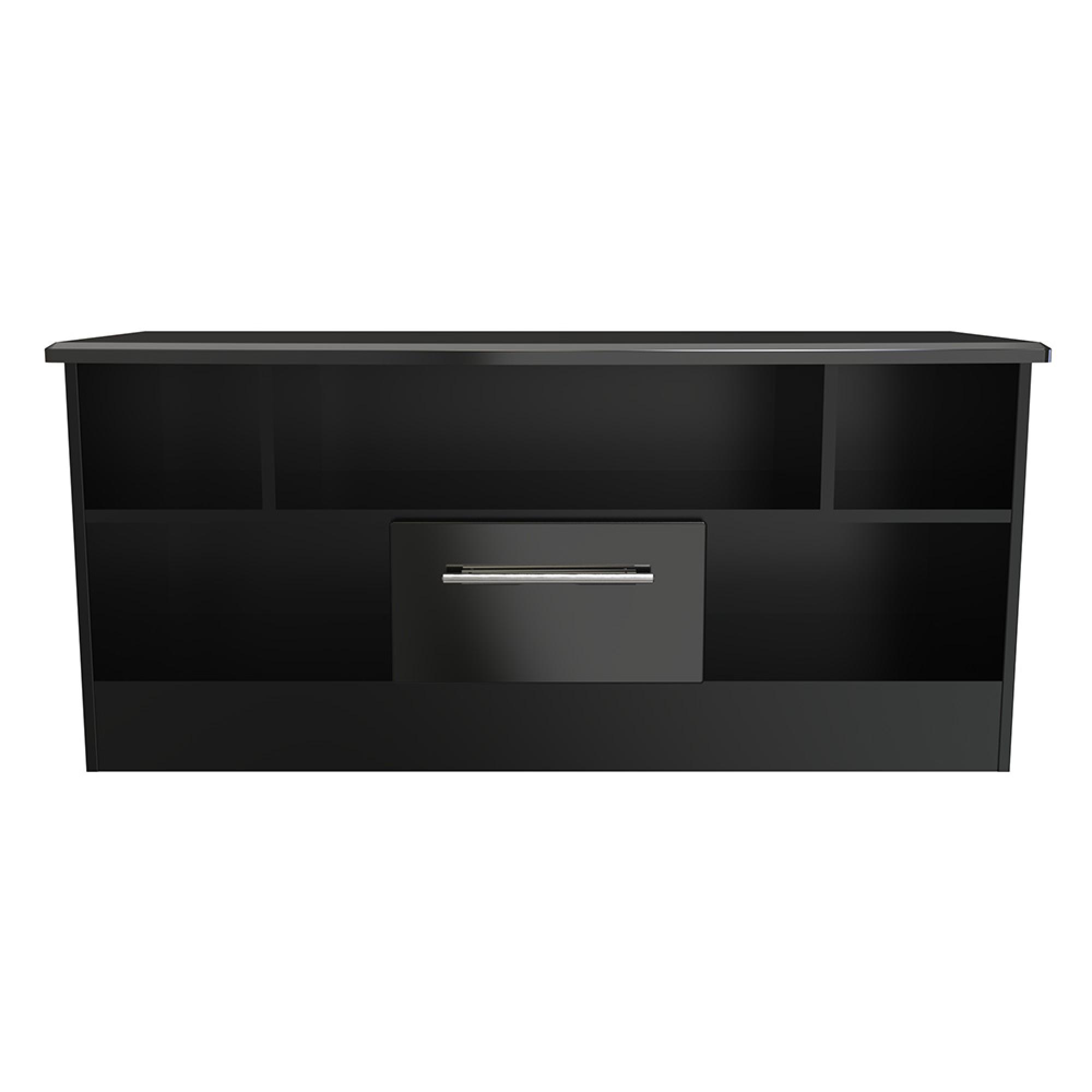 Knightsbridge TV Unit - 110cm - Black Gloss
