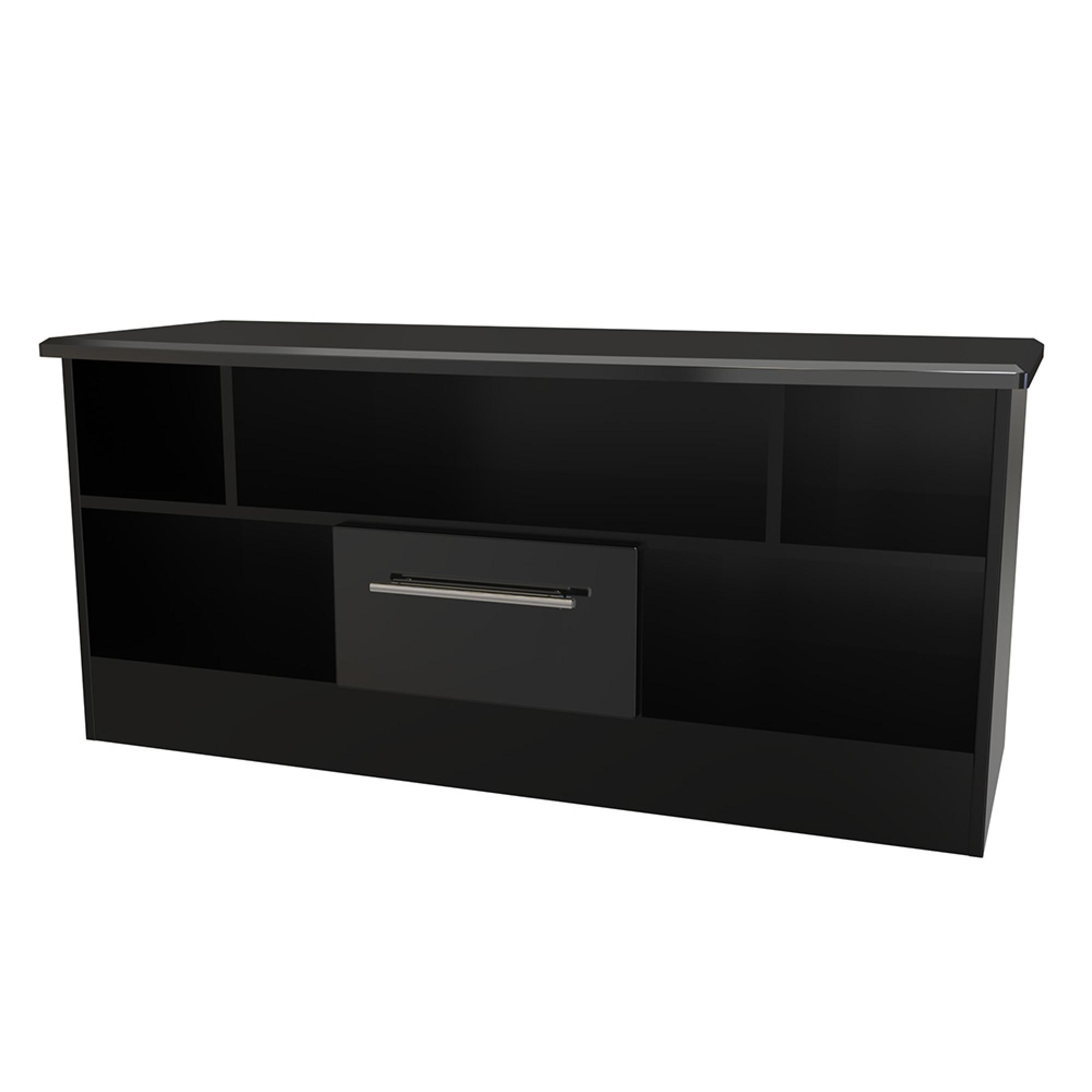 Knightsbridge TV Unit - 110cm - Black Gloss