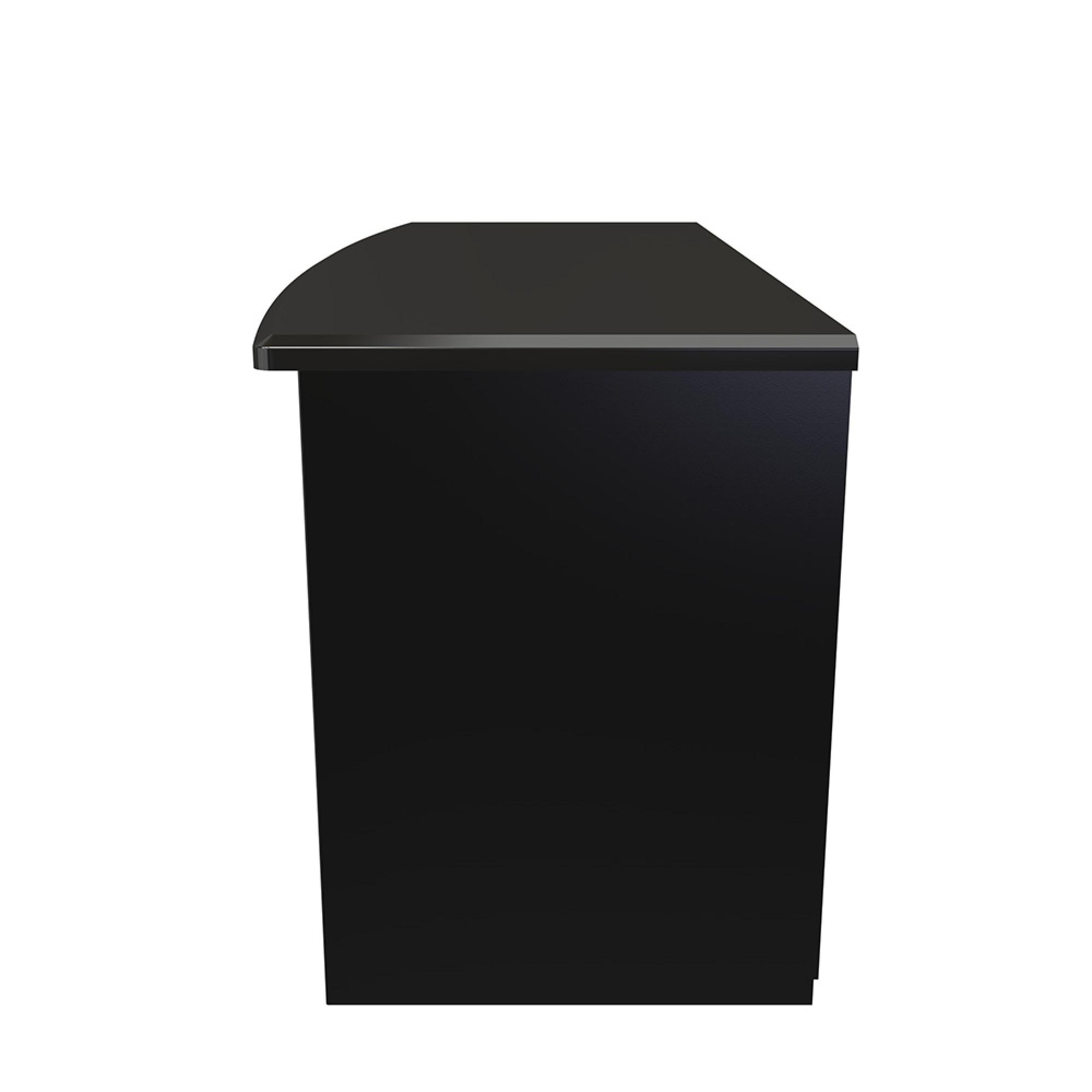 Knightsbridge TV Unit - 110cm - Black Gloss