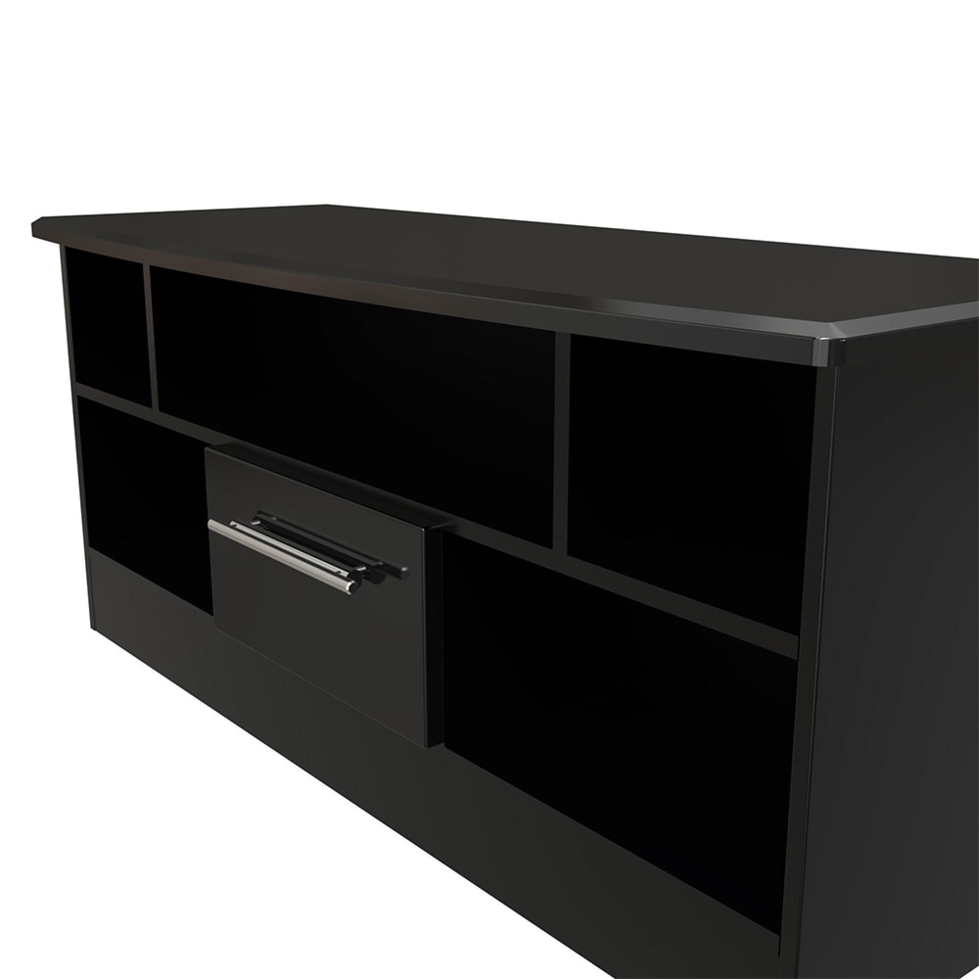 Knightsbridge TV Unit - 110cm - Black Gloss