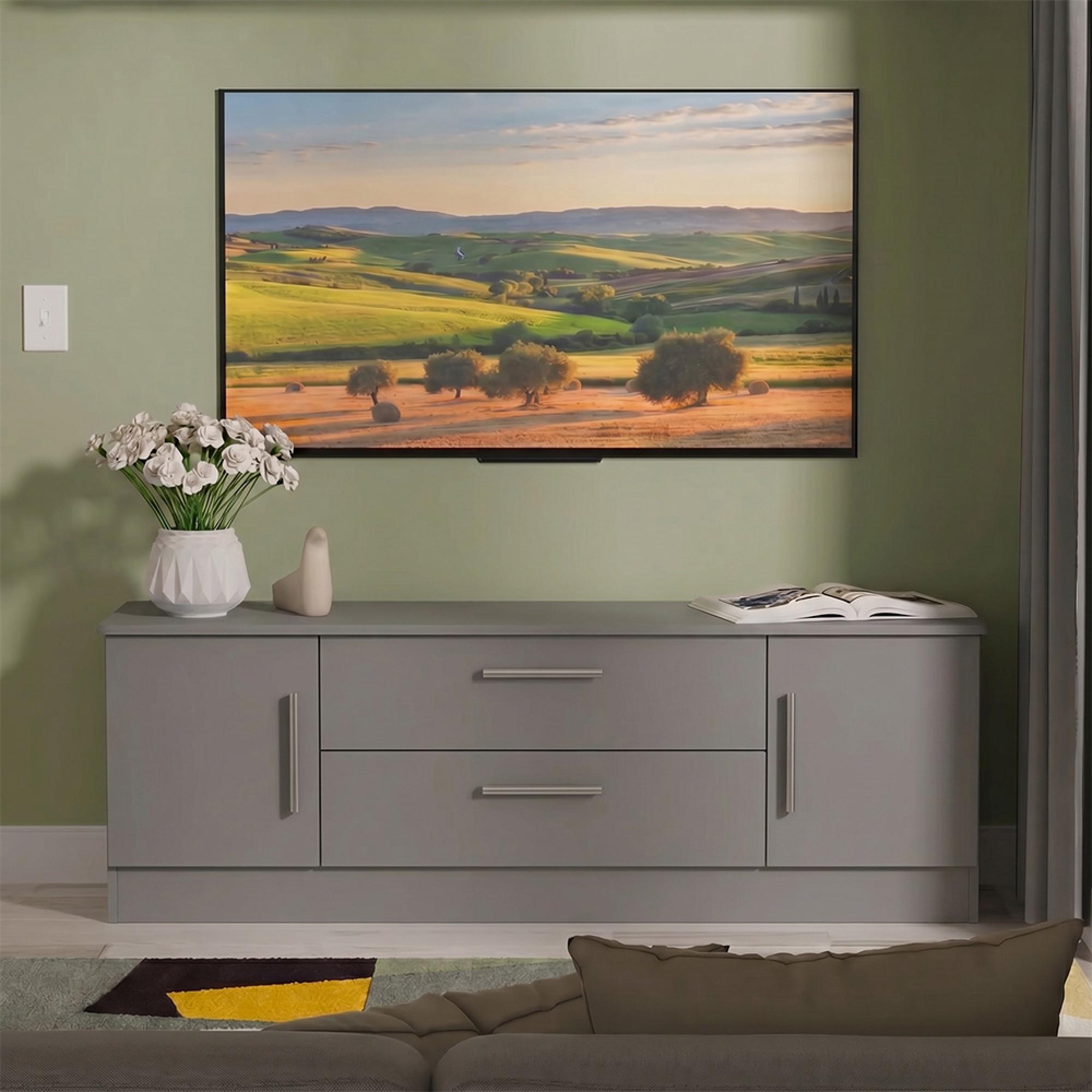 Knightsbridge TV Unit - 145cm - Grey