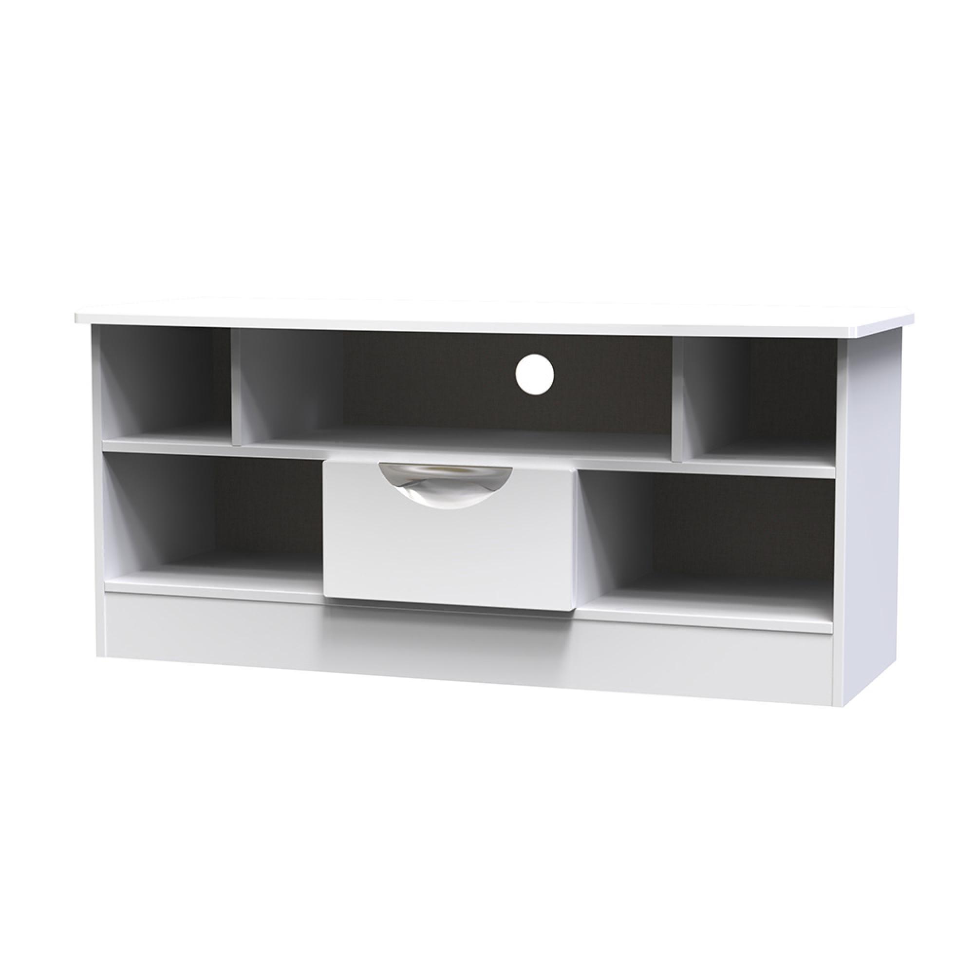 Camden TV Unit - 110cm - White Gloss
