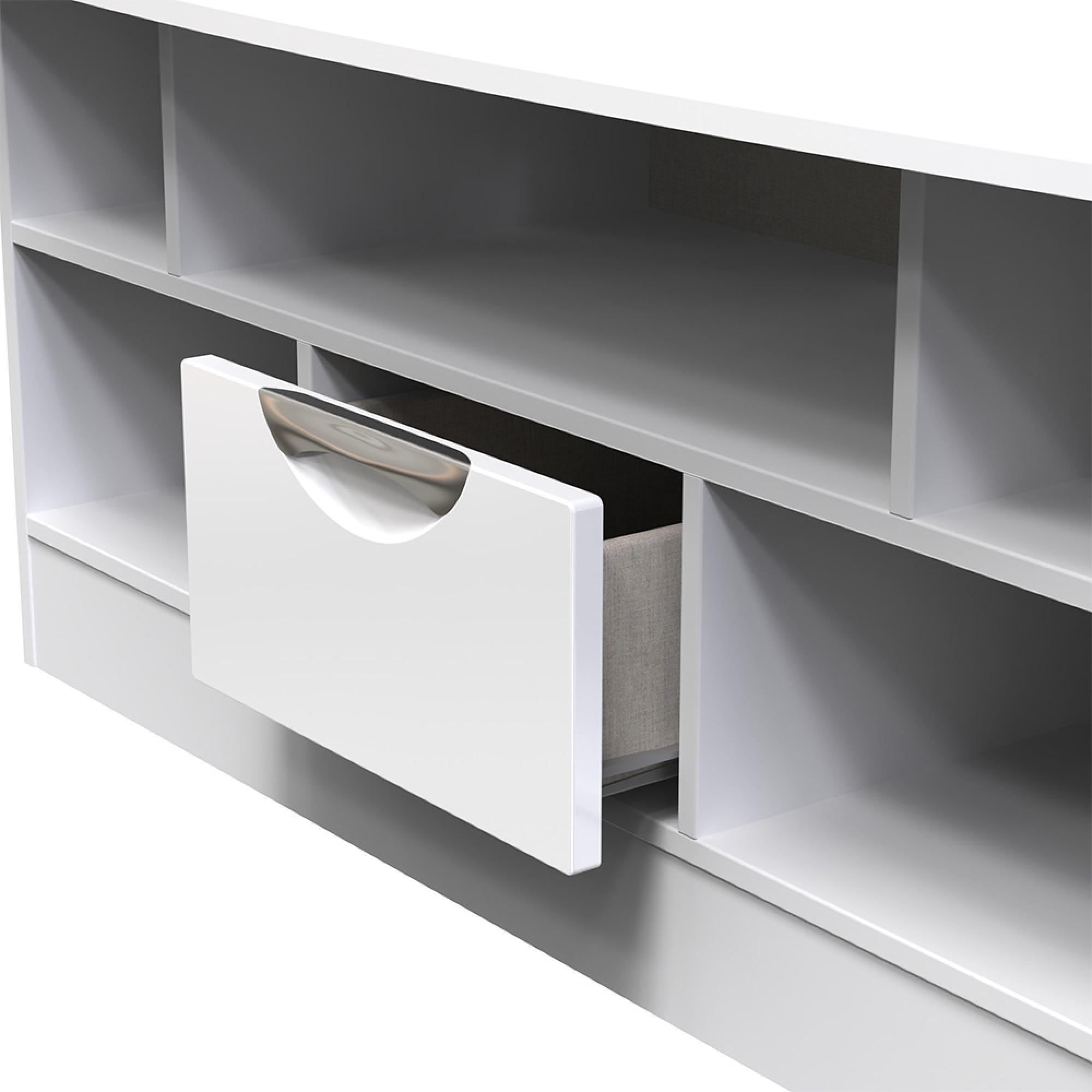 Camden TV Unit - 110cm - White Gloss