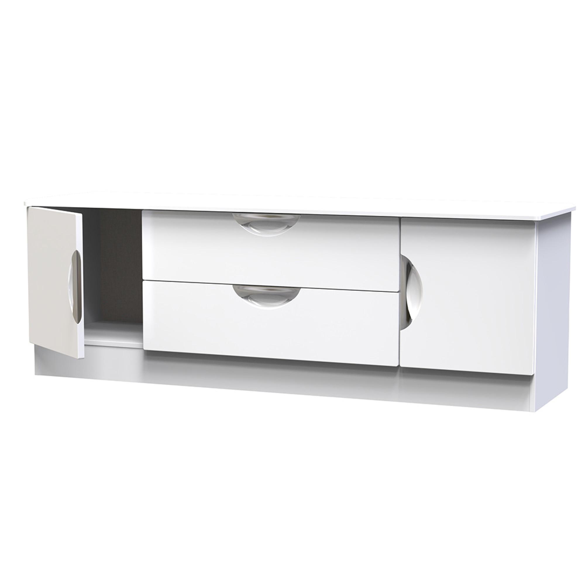 Camden TV Unit - 145cm - White Gloss