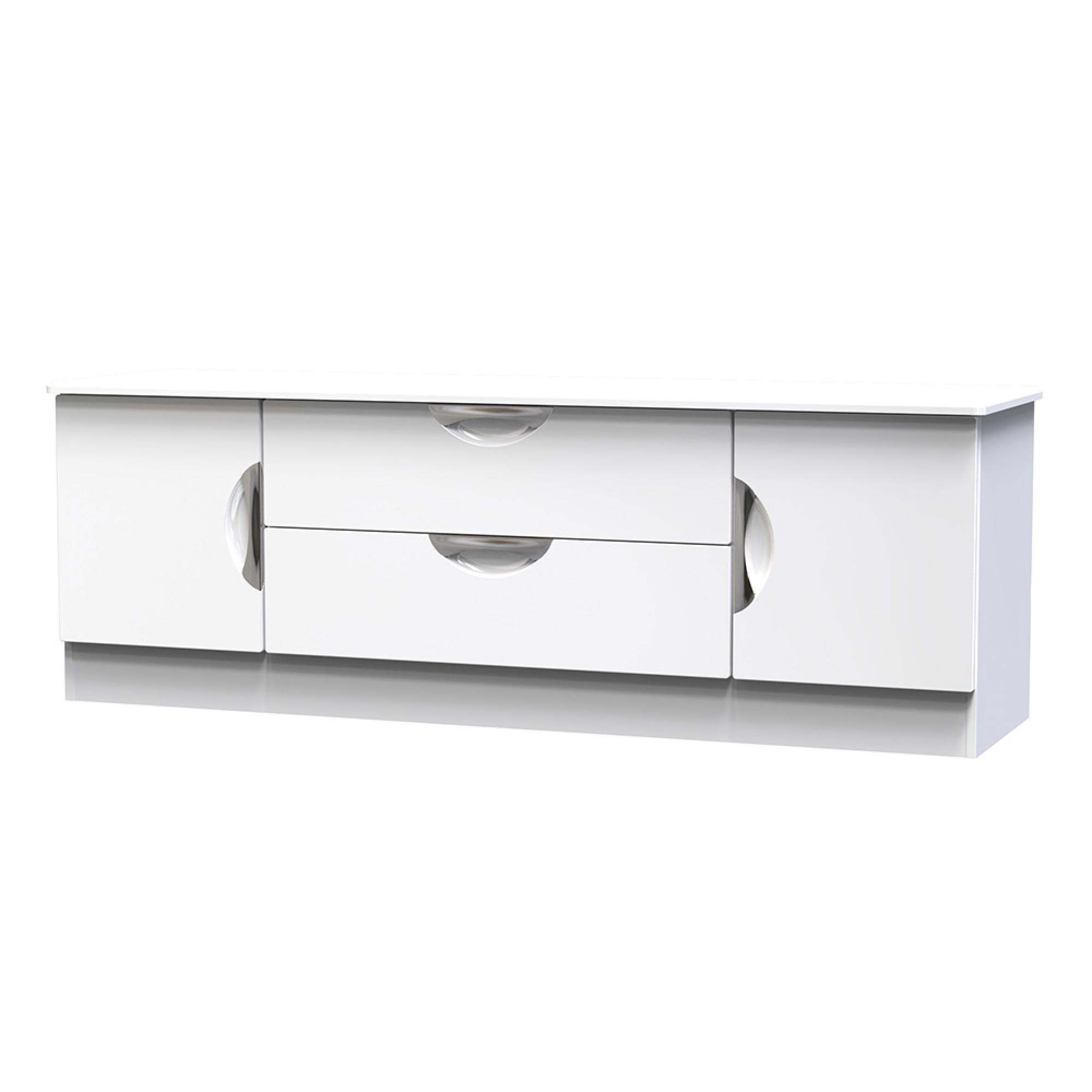 Camden TV Unit - 145cm - White Gloss